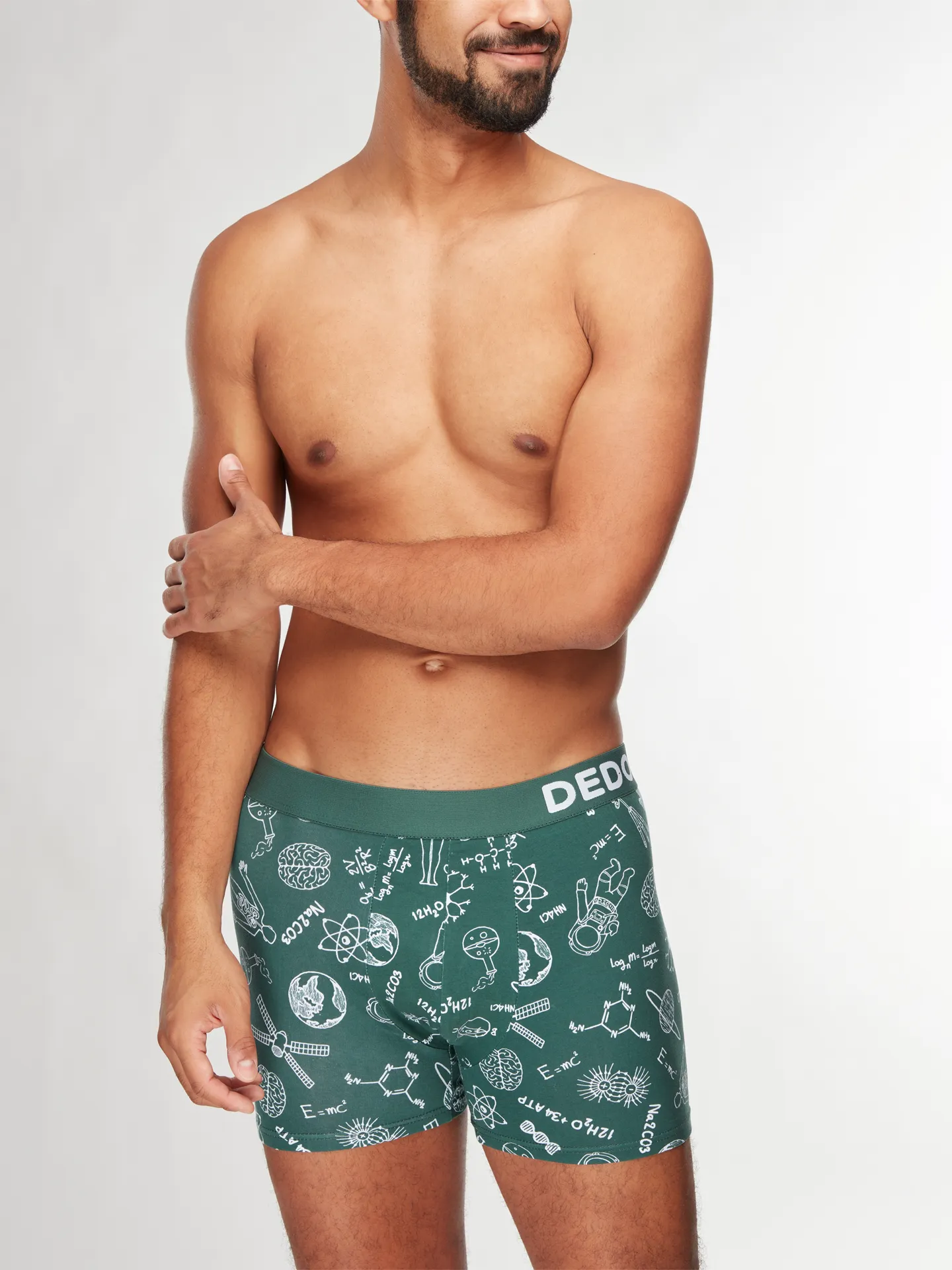Lustige Boxershorts für Männer Doodles Physik gegen Chemie - Image 3