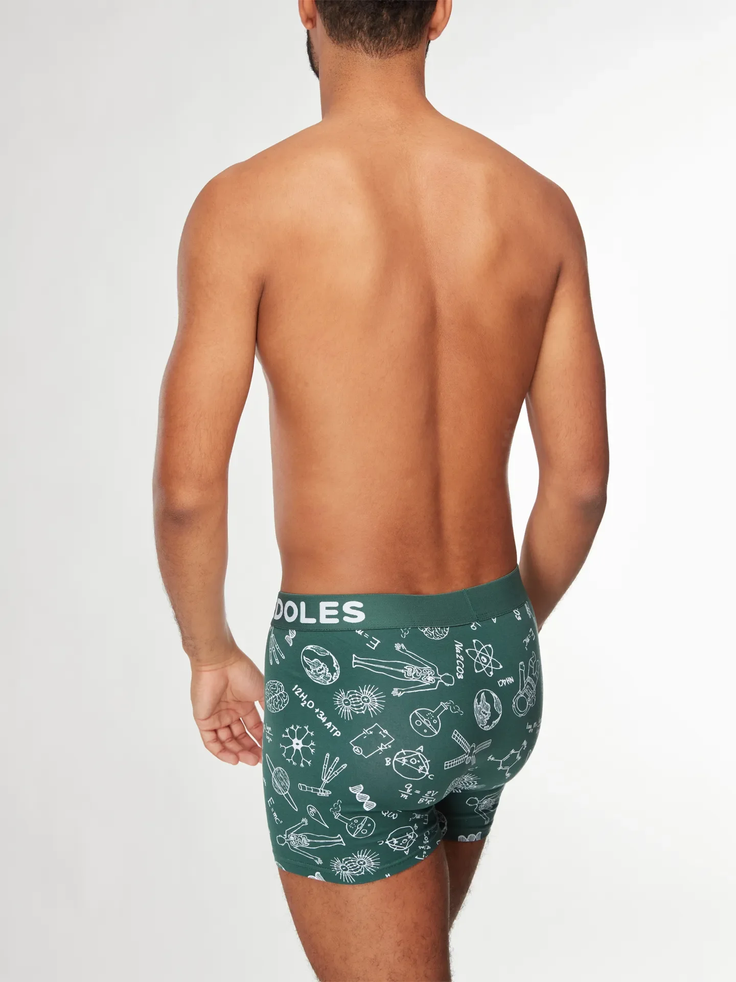 Lustige Boxershorts für Männer Doodles Physik gegen Chemie - Image 4