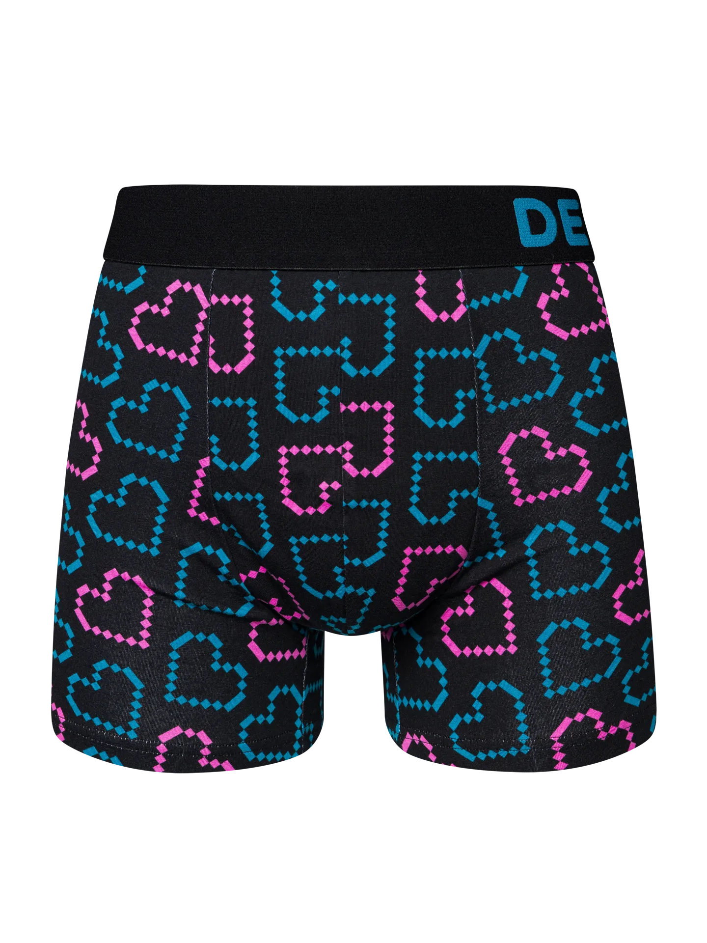 Lustige Boxershorts für Männer Pixelherzen