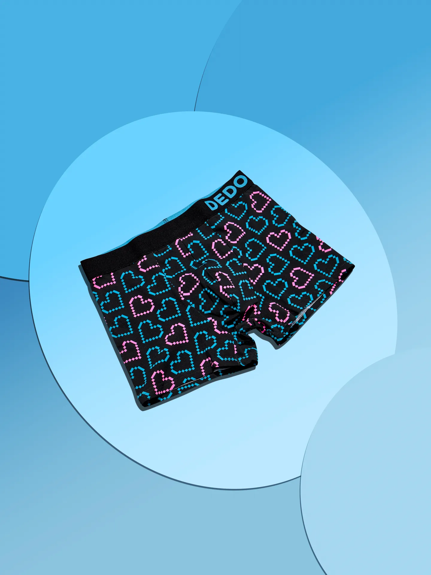 Lustige Boxershorts für Männer Pixelherzen - Image 3