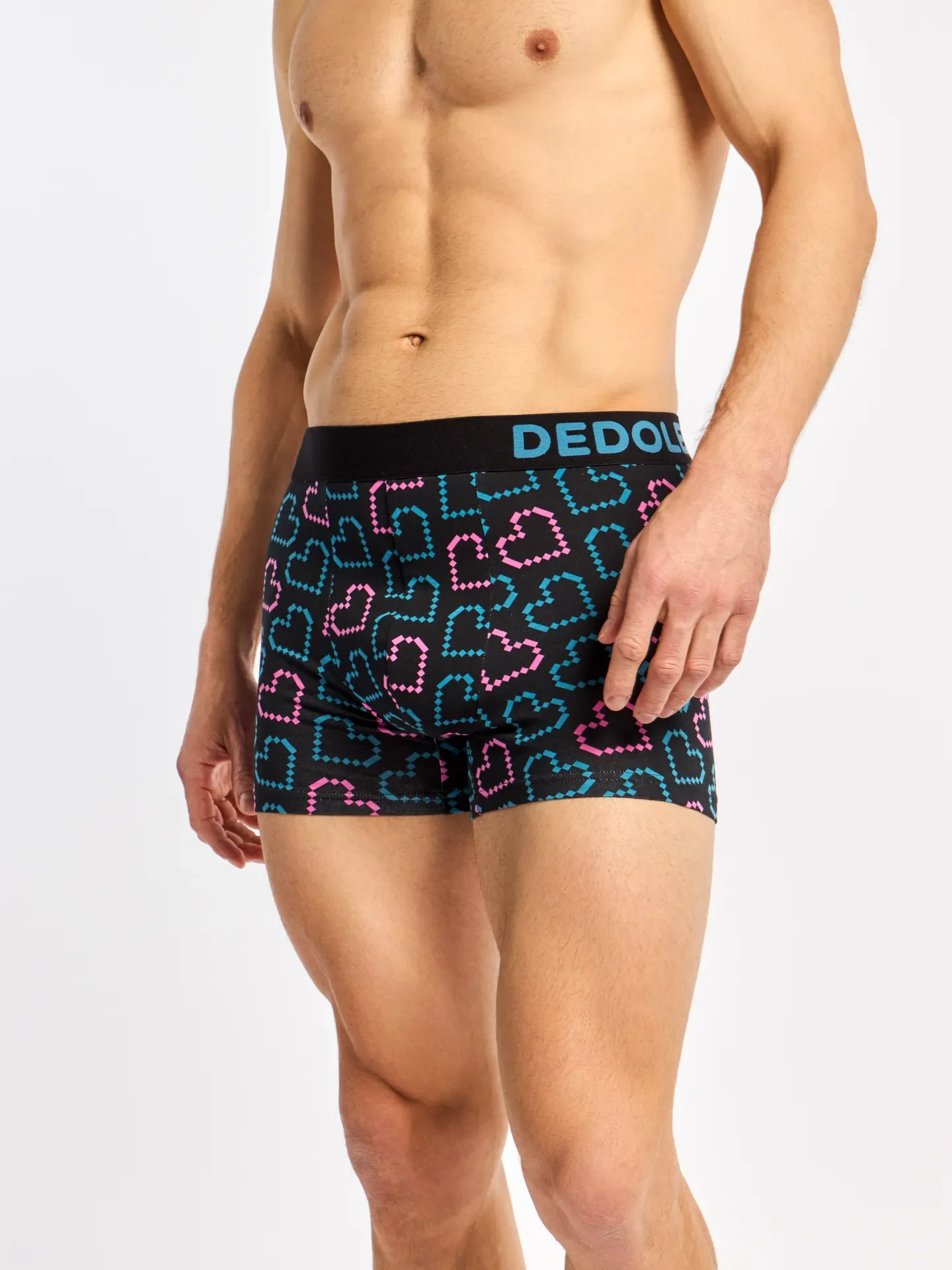 Lustige Boxershorts für Männer Pixelherzen - Image 4