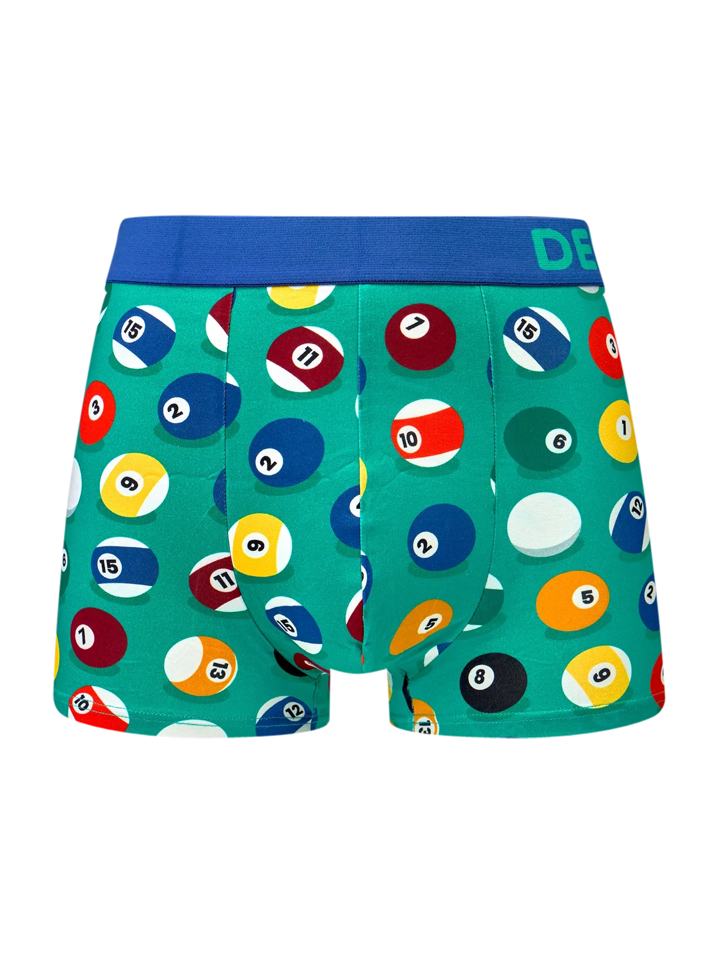 Gekürzte Boxershorts für Männer Billard