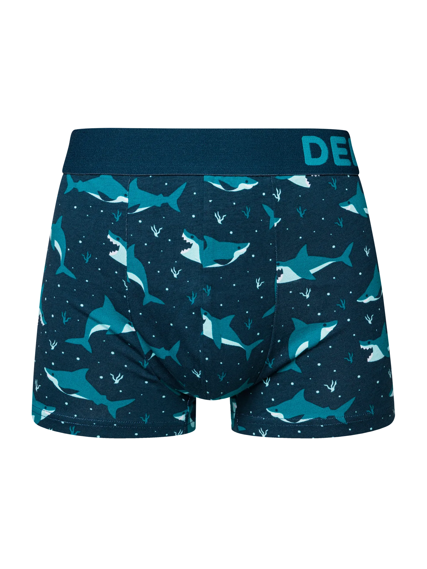 Gekürzte Boxershorts für Männer Blauer Hai