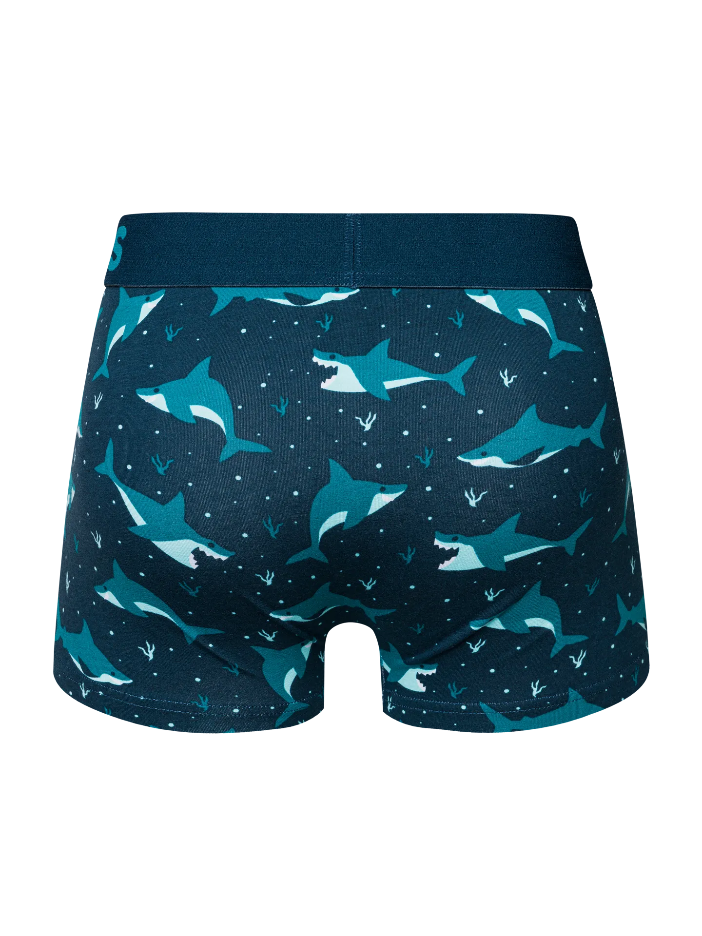 Gekürzte Boxershorts für Männer Blauer Hai - Image 2