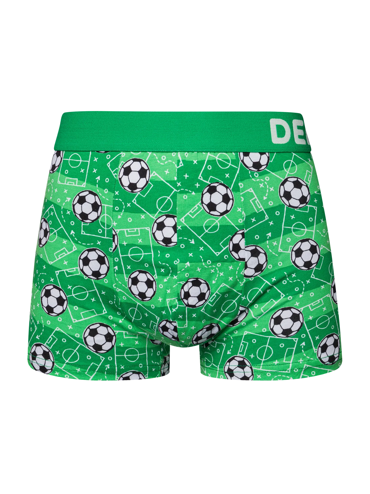 Gekürzte Boxershorts für Männer Fußballplatz