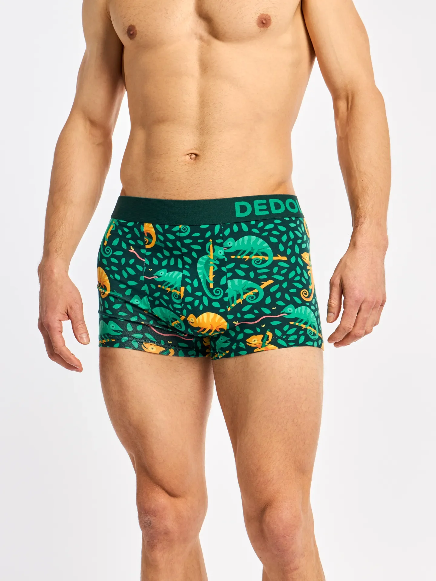 Gekürzte Boxershorts für Männer Chamäleon auf der Jagd - Image 3