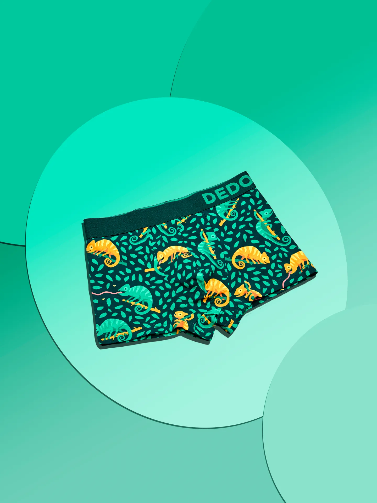 Gekürzte Boxershorts für Männer Chamäleon auf der Jagd - Image 4