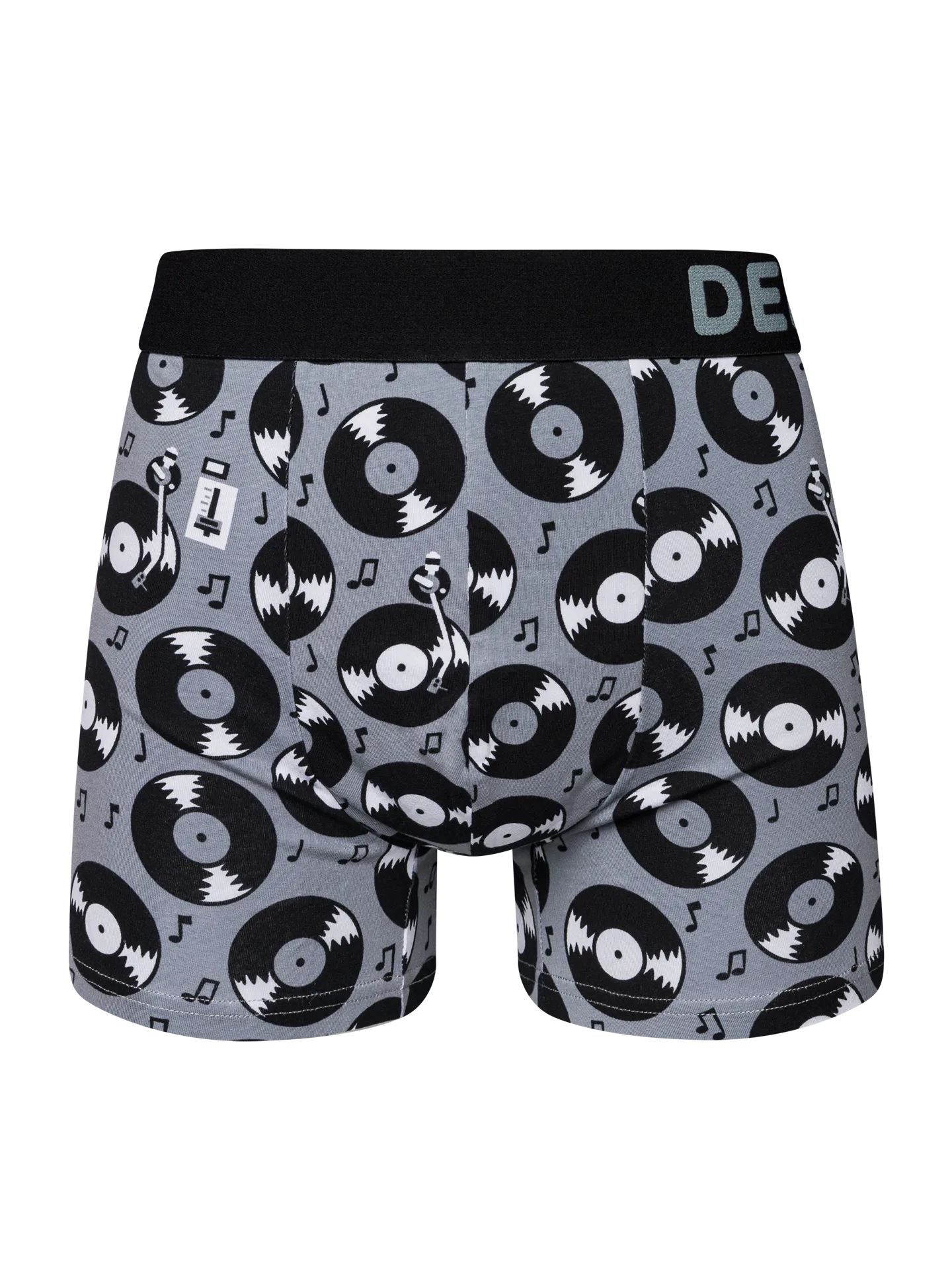 Lustige Boxershorts für Männer Langspielplatten