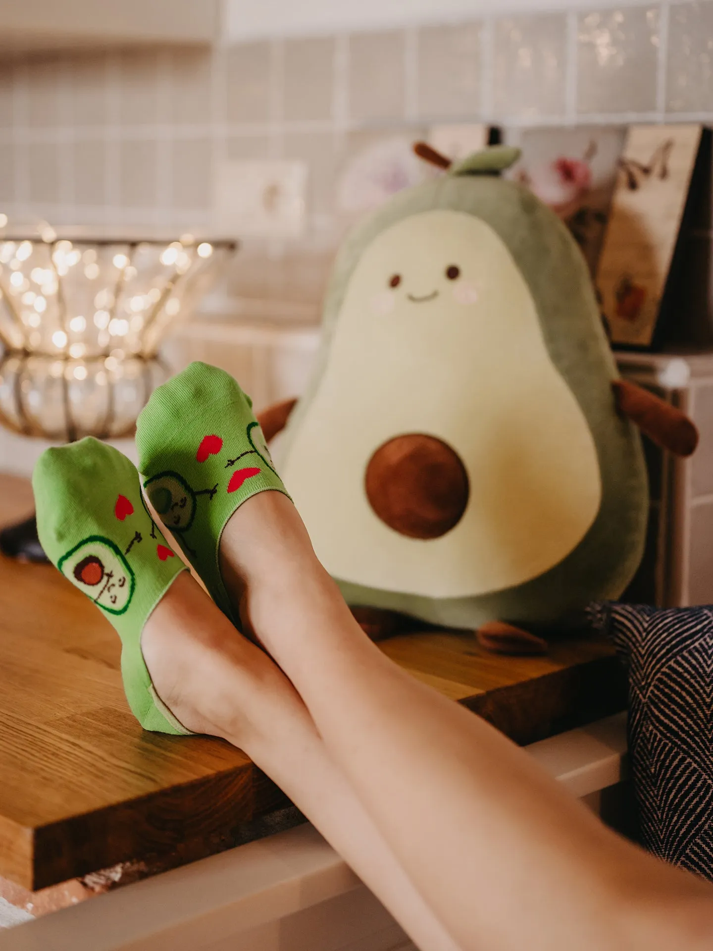 Lustige No-Show-Socken Avocado-Liebe - Image 4