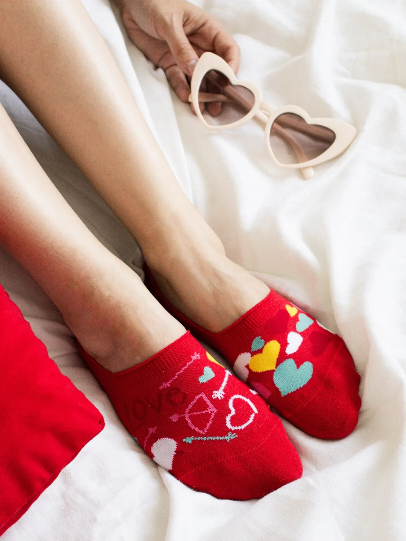 Lustige No-Show-Socken Herzen - Image 6