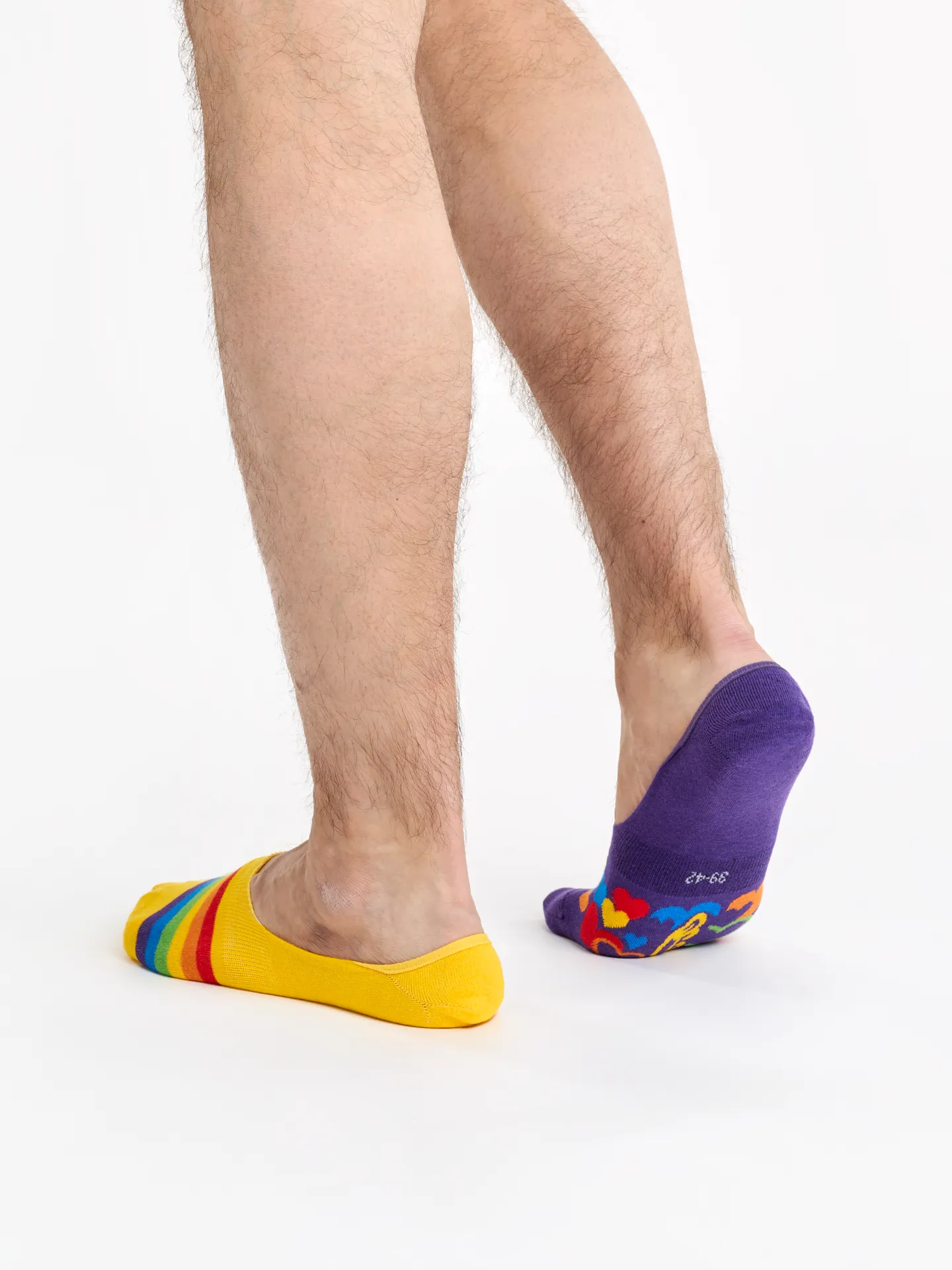 Lustige No-Show-Socken Bunte Liebe - Image 3