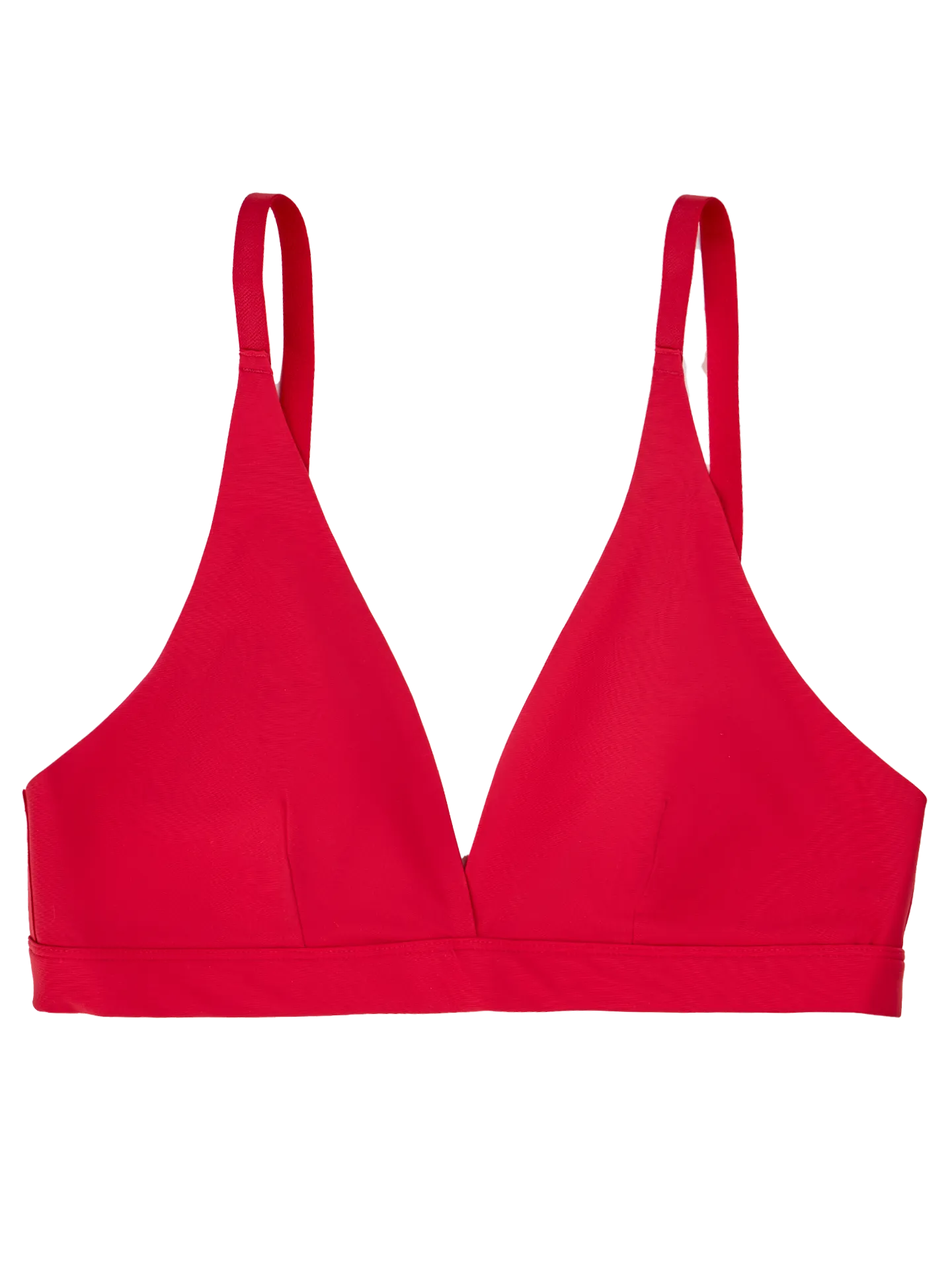 Leidenschaftliches Rot Nahtlose Bralette in Triangelform für Damen