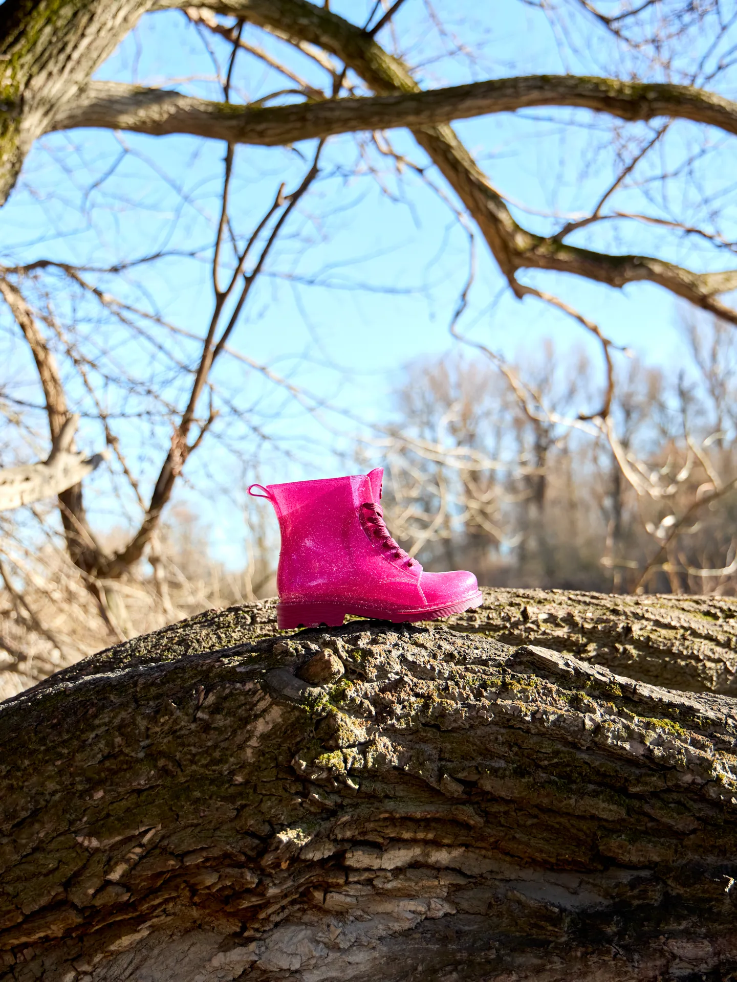Rosa Glitzer Regenstiefel für Kinder - Image 5