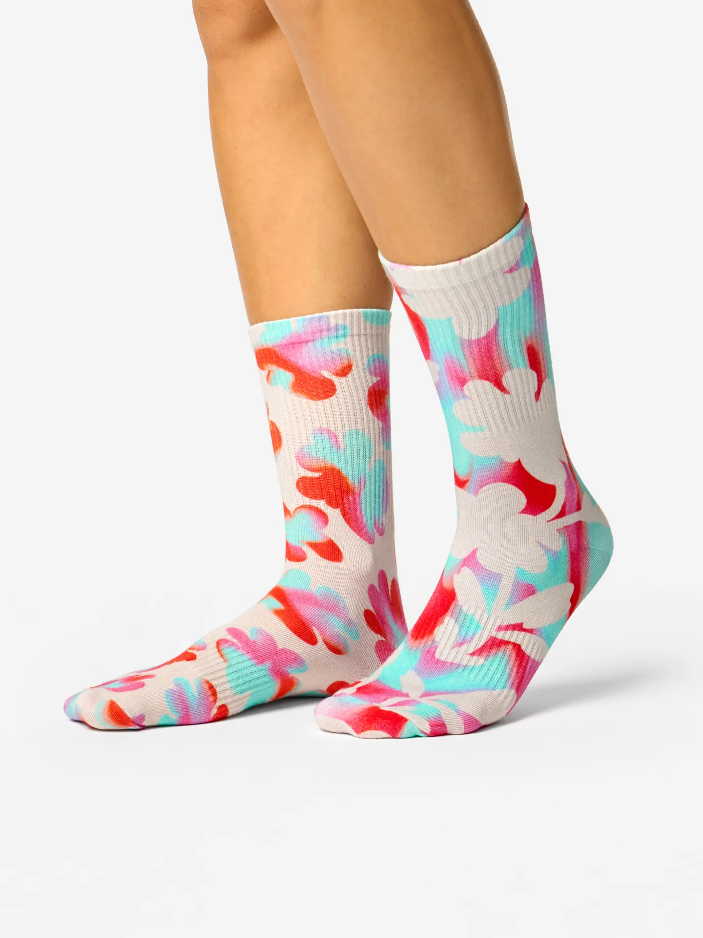 Gerippte Socken Funky Blumen - Image 2