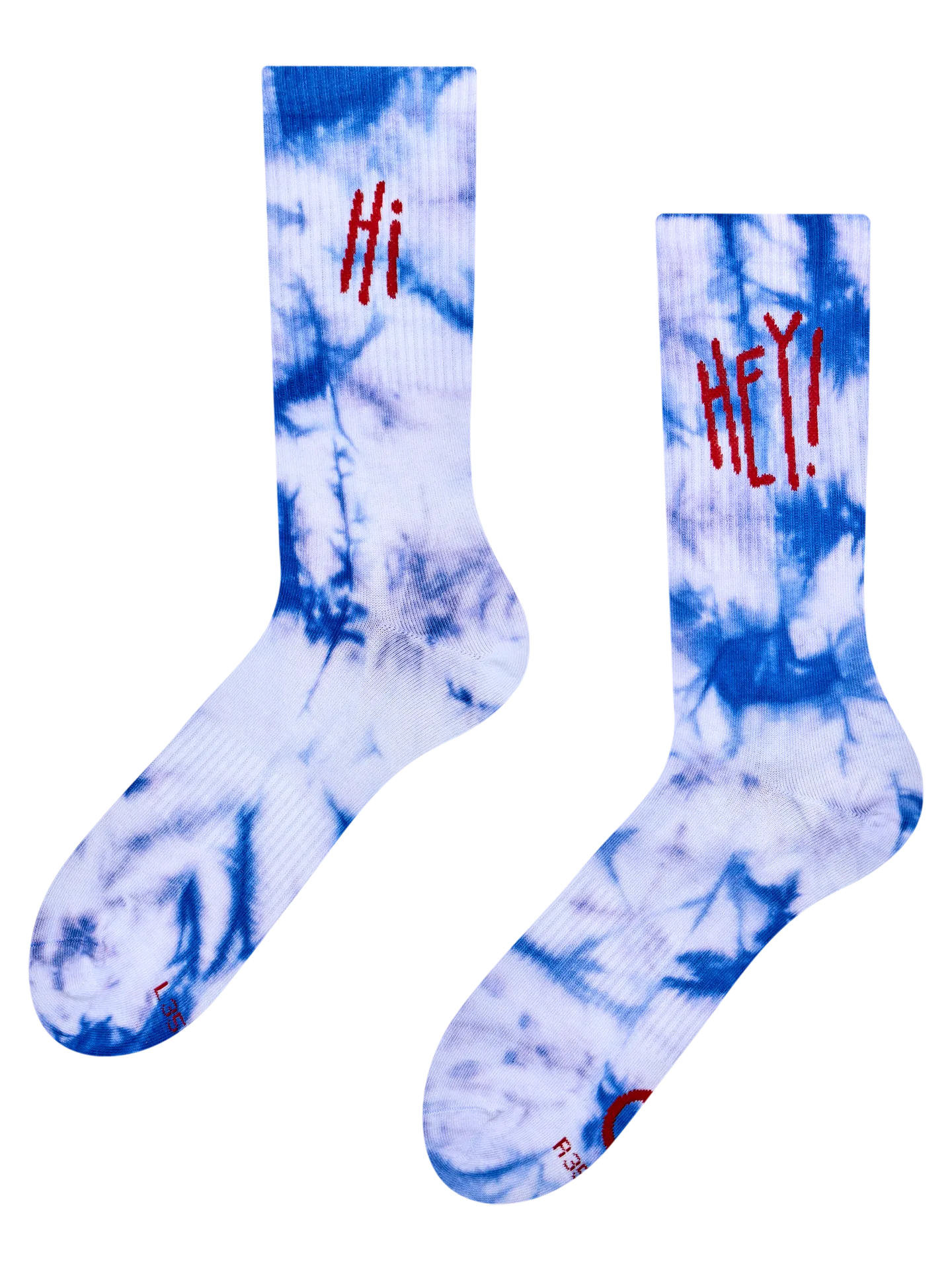 Gerippte Socken Hey, Hi!