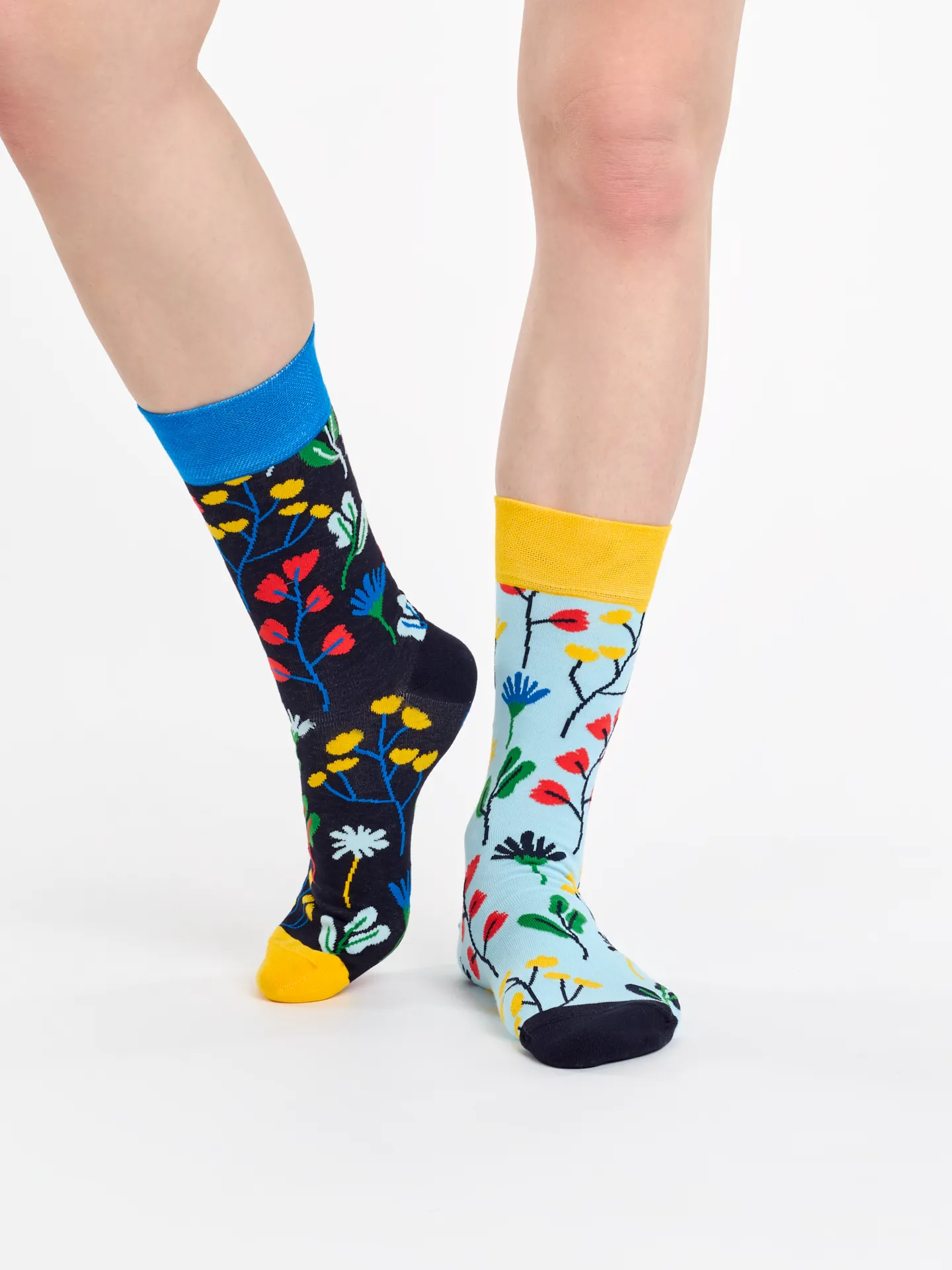 Lustige Socken Aquarell-Blumen - Image 2