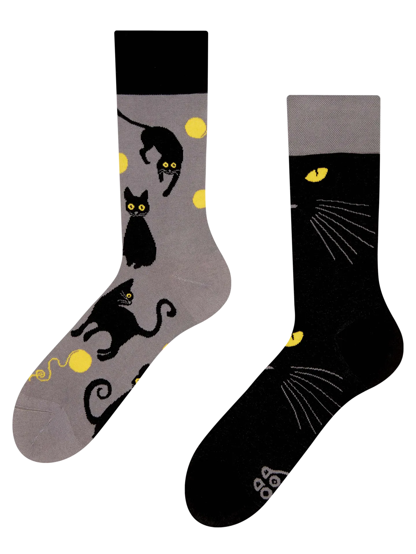 Lustige Socken Katzenaugen