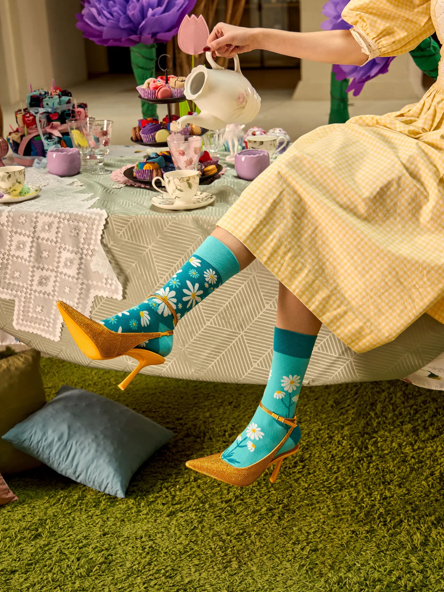 Lustige Socken Kamillen - Image 4