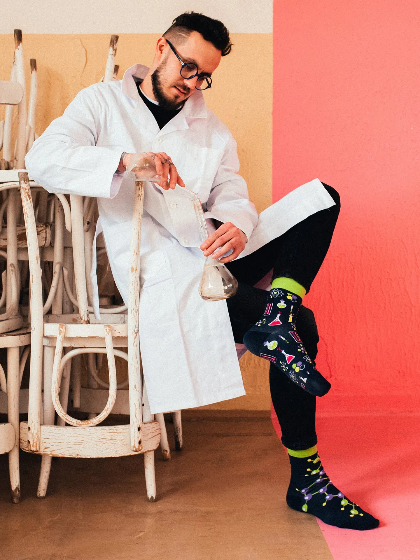 Lustige Socken Chemie - Image 6