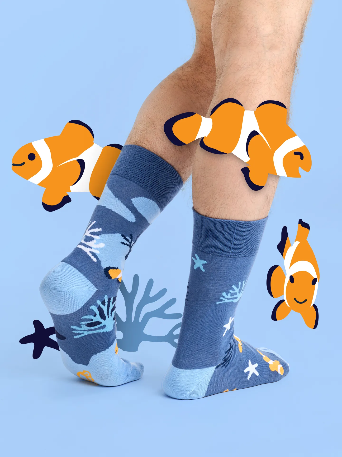 Lustige Socken Clown-Fisch - Image 4