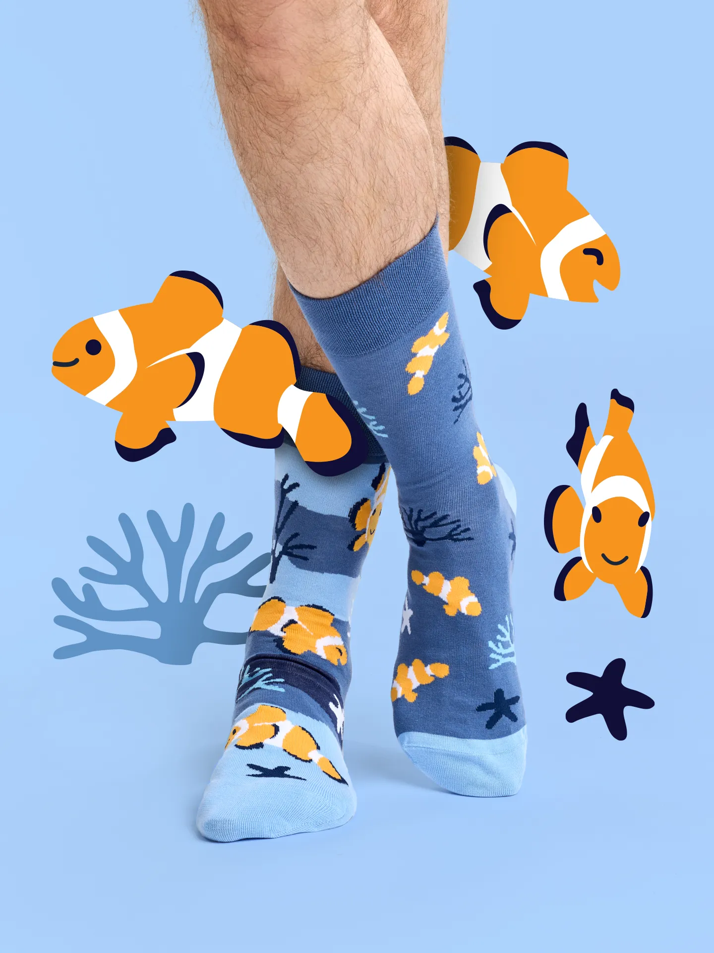 Lustige Socken Clown-Fisch - Image 5