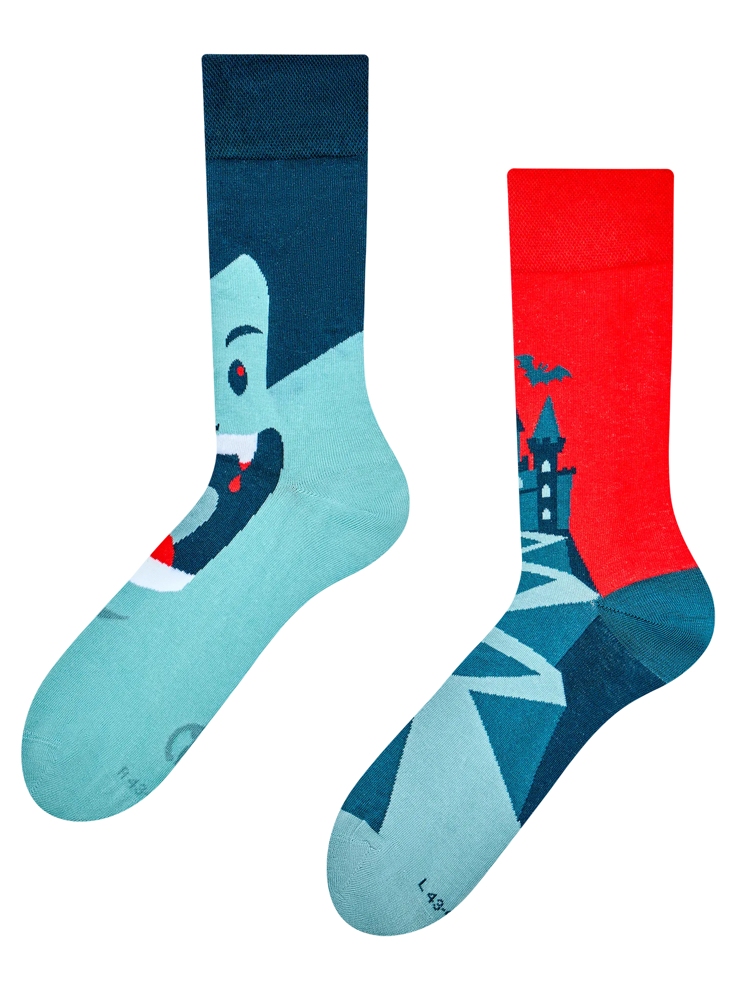Lustige Socken Draculas Schloss
