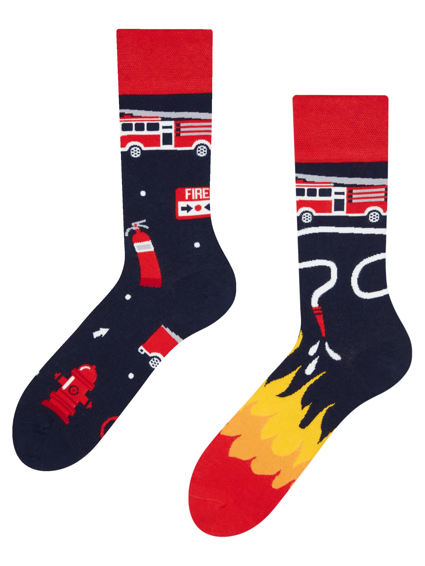 Lustige Socken Feuerwehrmann