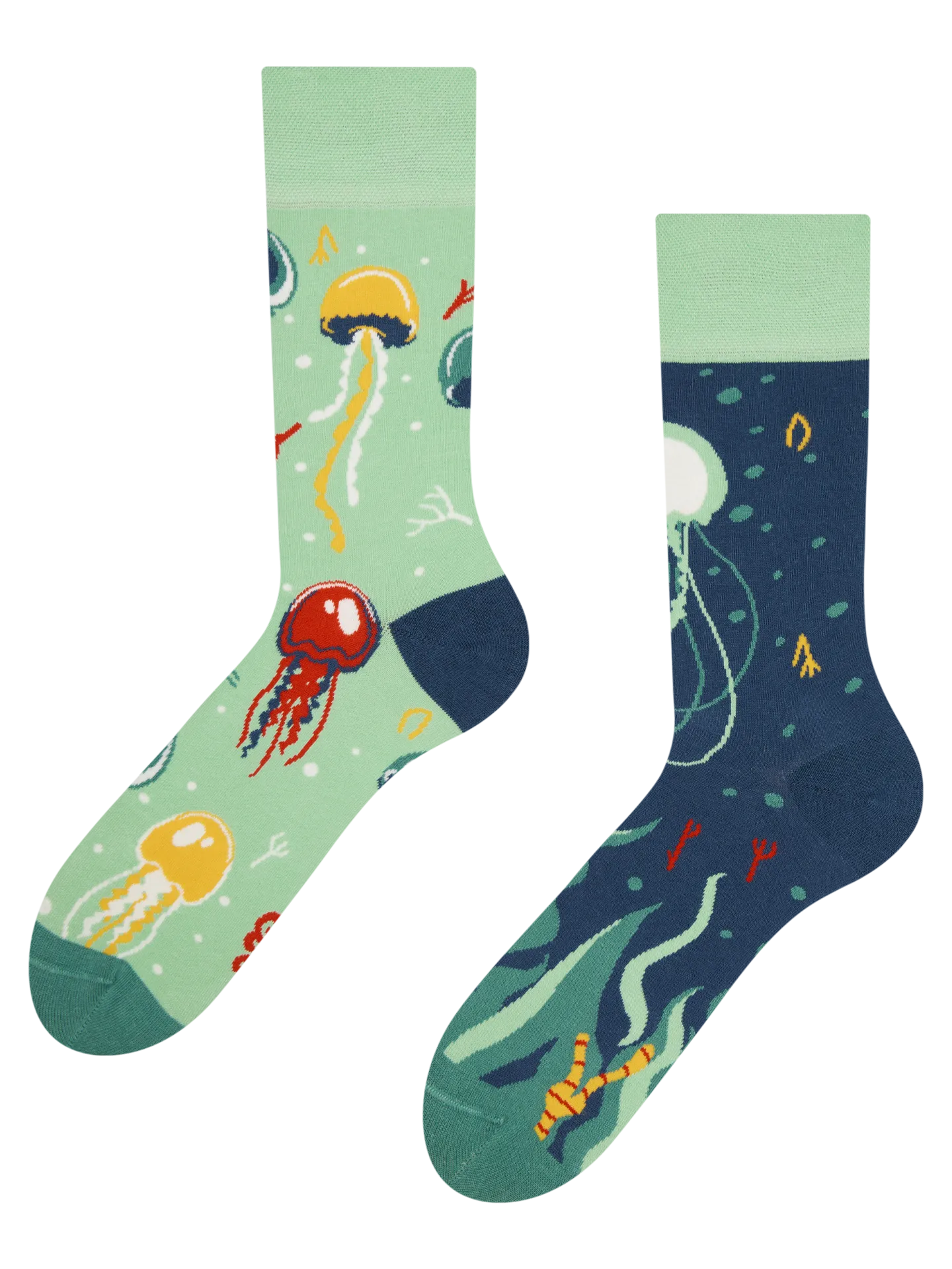 Lustige Socken Schwimmende Qualle