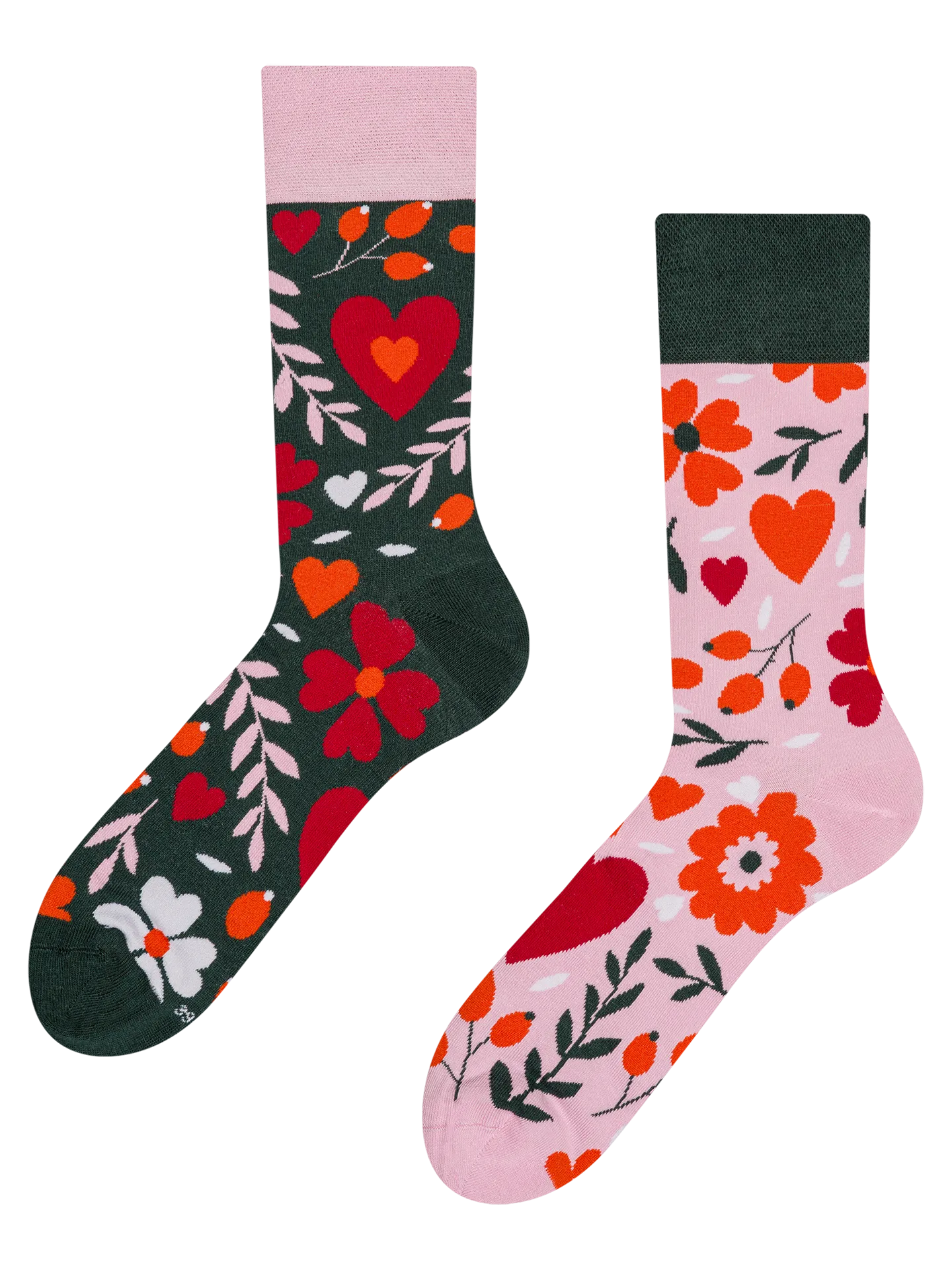 Lustige Socken Blumenliebe