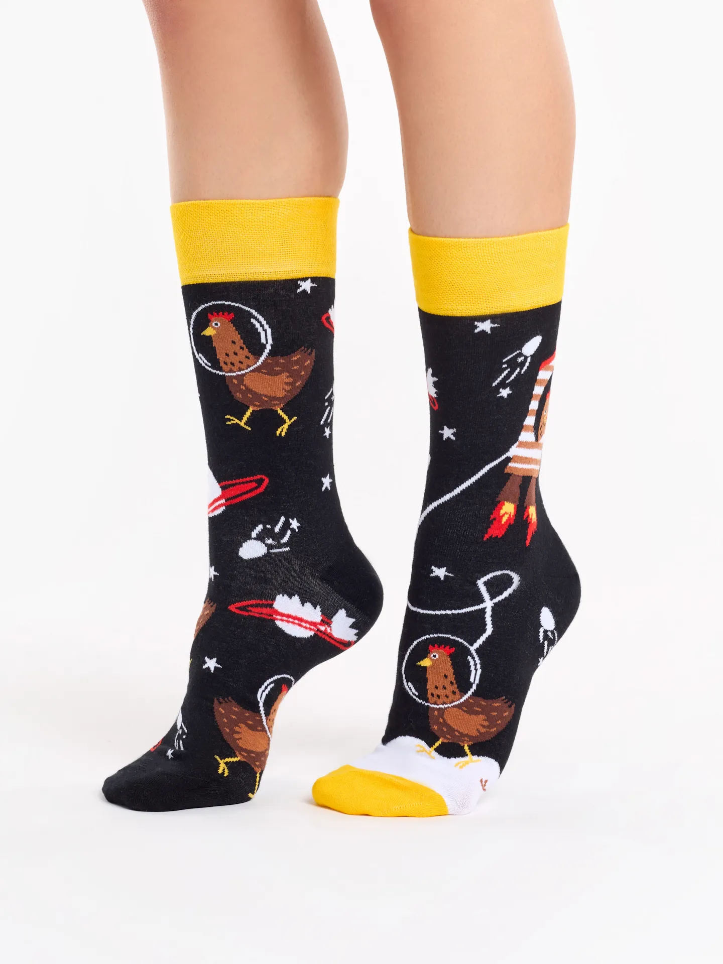 Lustige Socken Hühner-Astronaut - Image 2