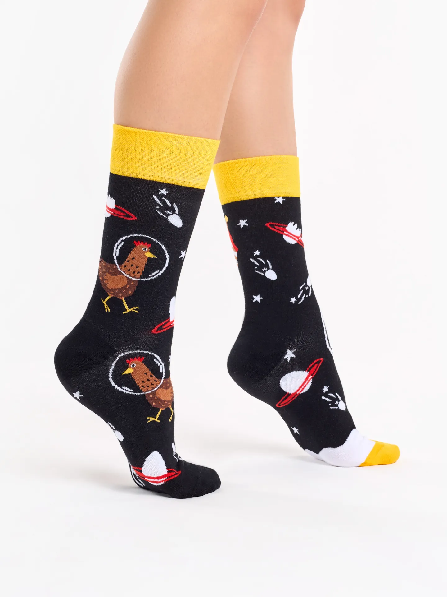Lustige Socken Hühner-Astronaut - Image 3