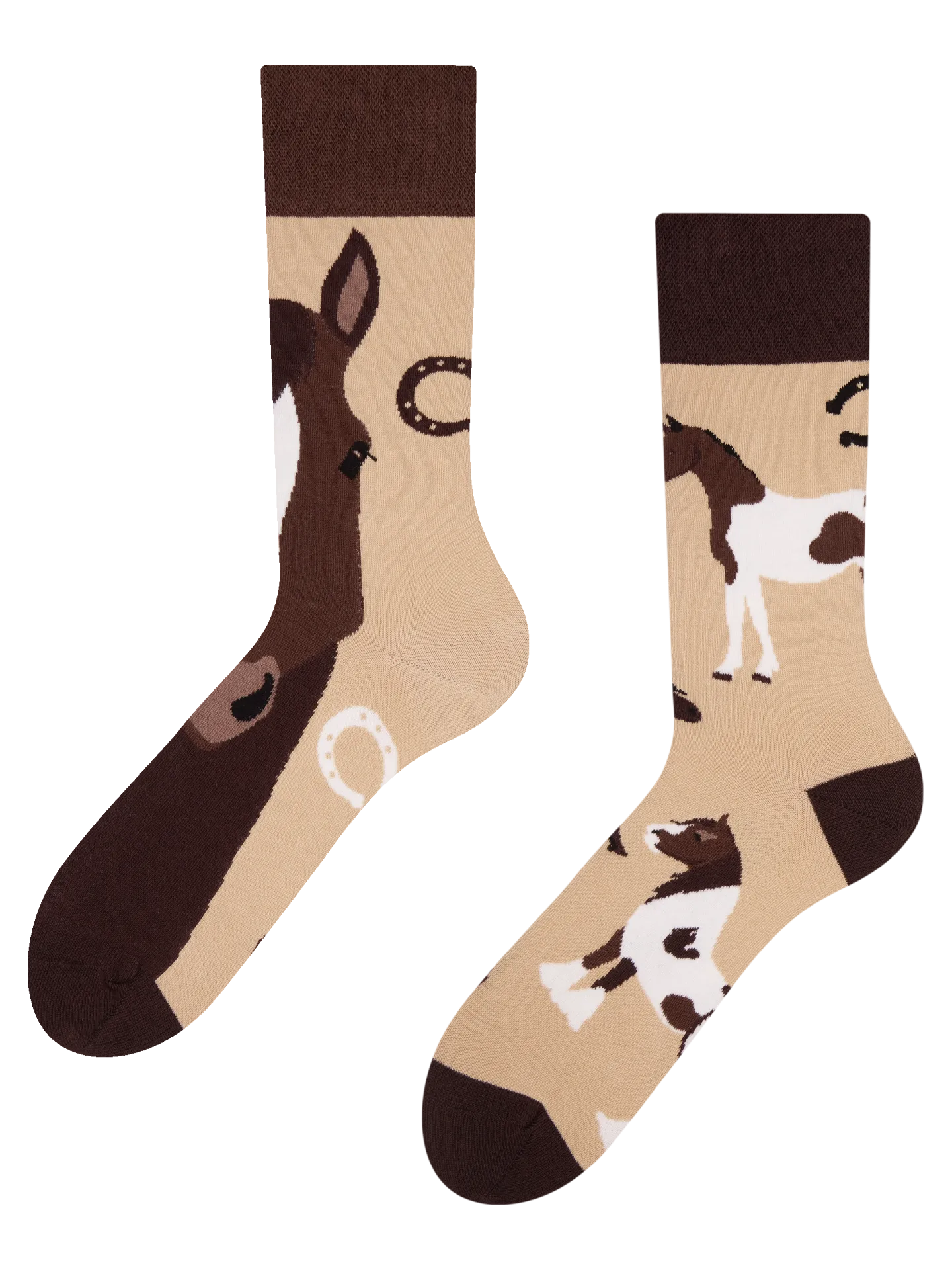 Lustige Socken Pferde