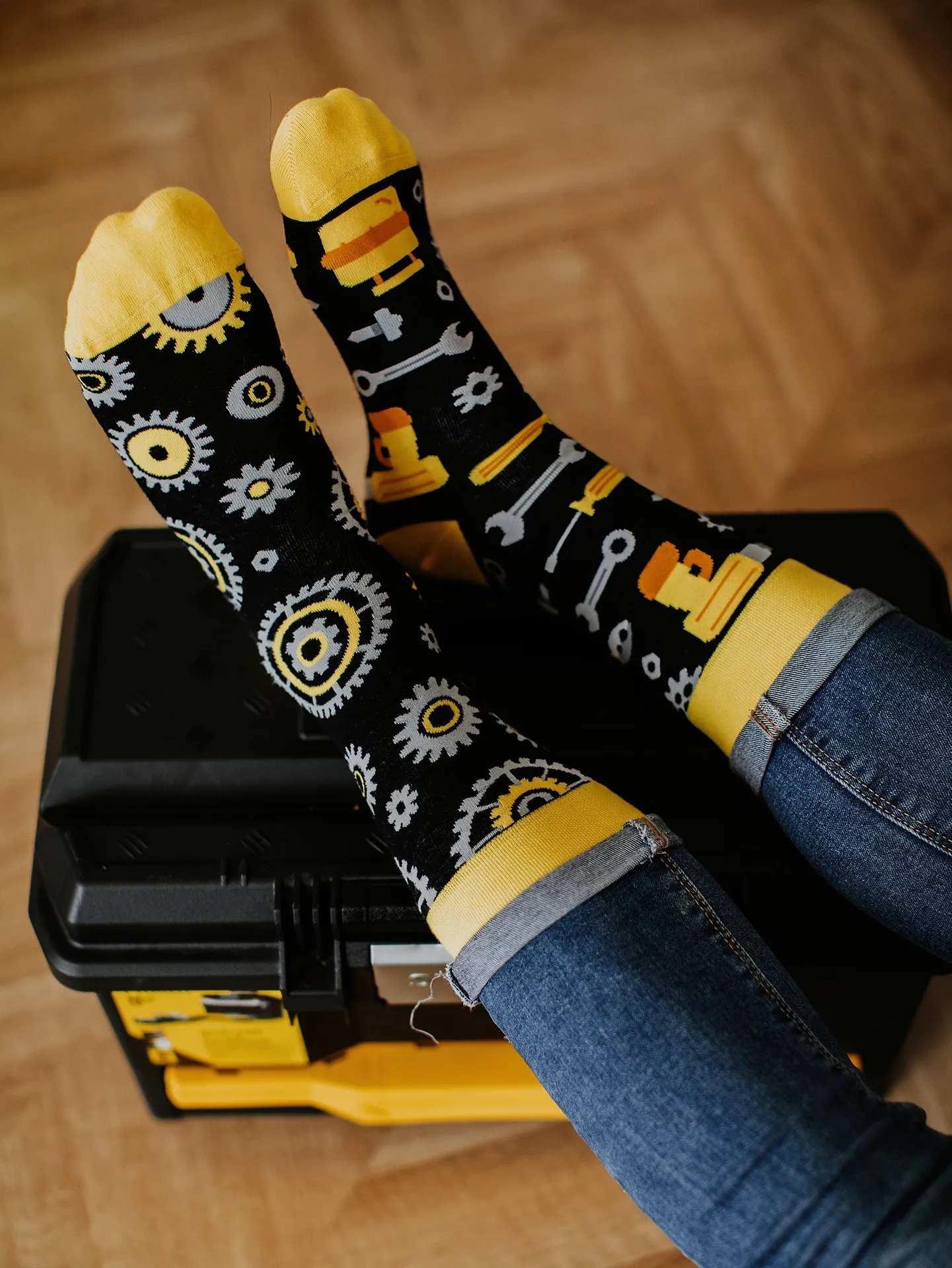 Lustige Socken Mechaniker - Image 5
