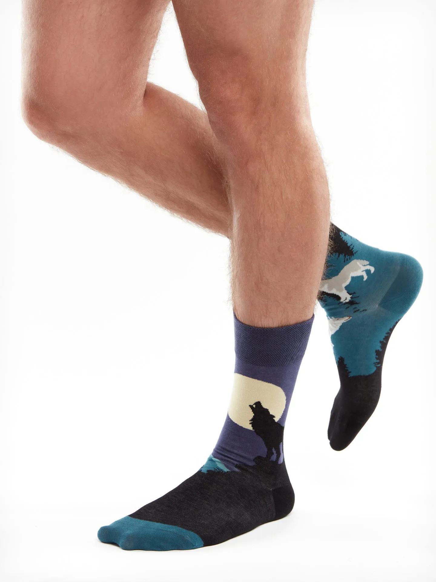 Lustige Socken Mondwolf - Image 2