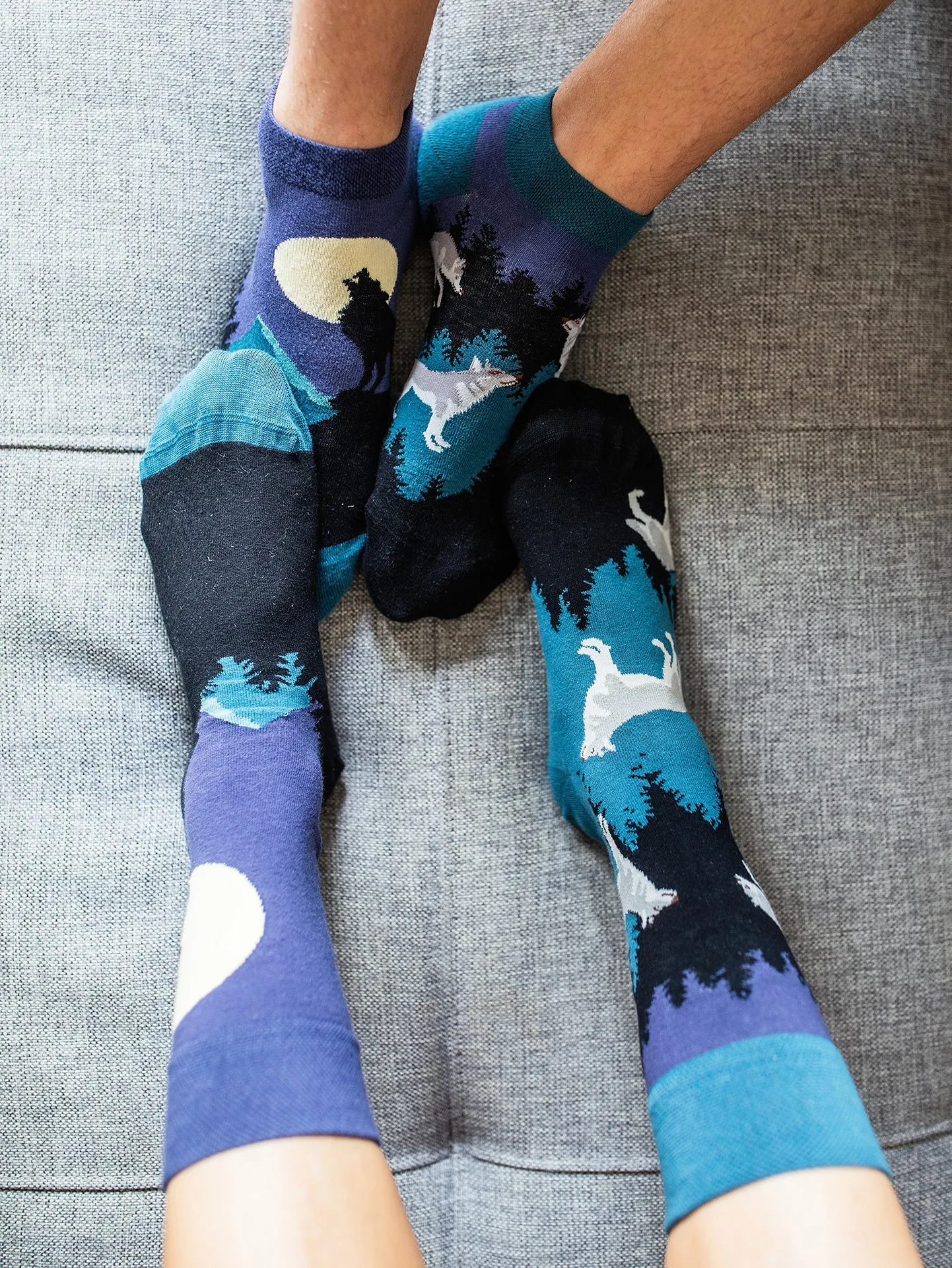 Lustige Socken Mondwolf - Image 4