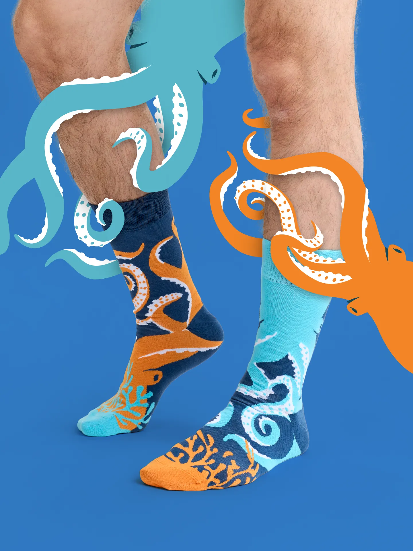 Lustige Socken Tintenfisch - Image 4