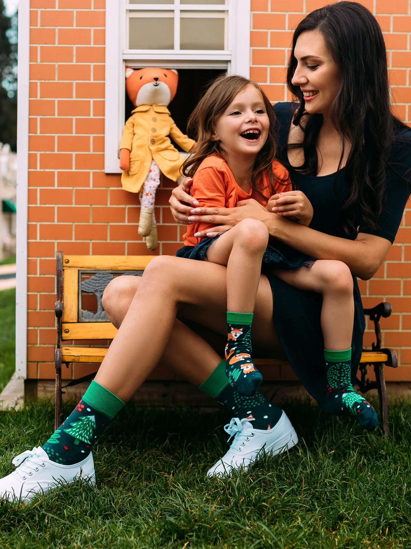 Lustige Kindersocken Rotfuchs - Image 3