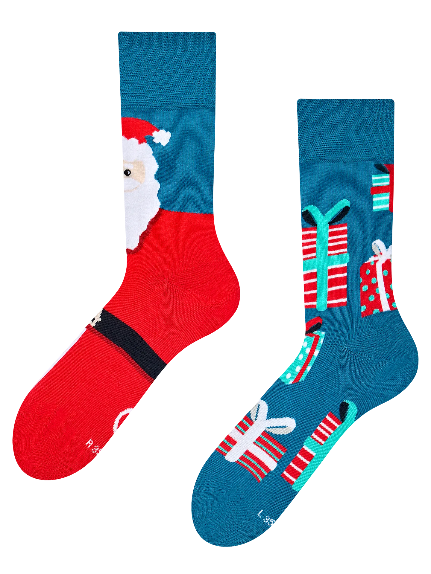 Lustige Socken Weihnachtsmann & Geschenke