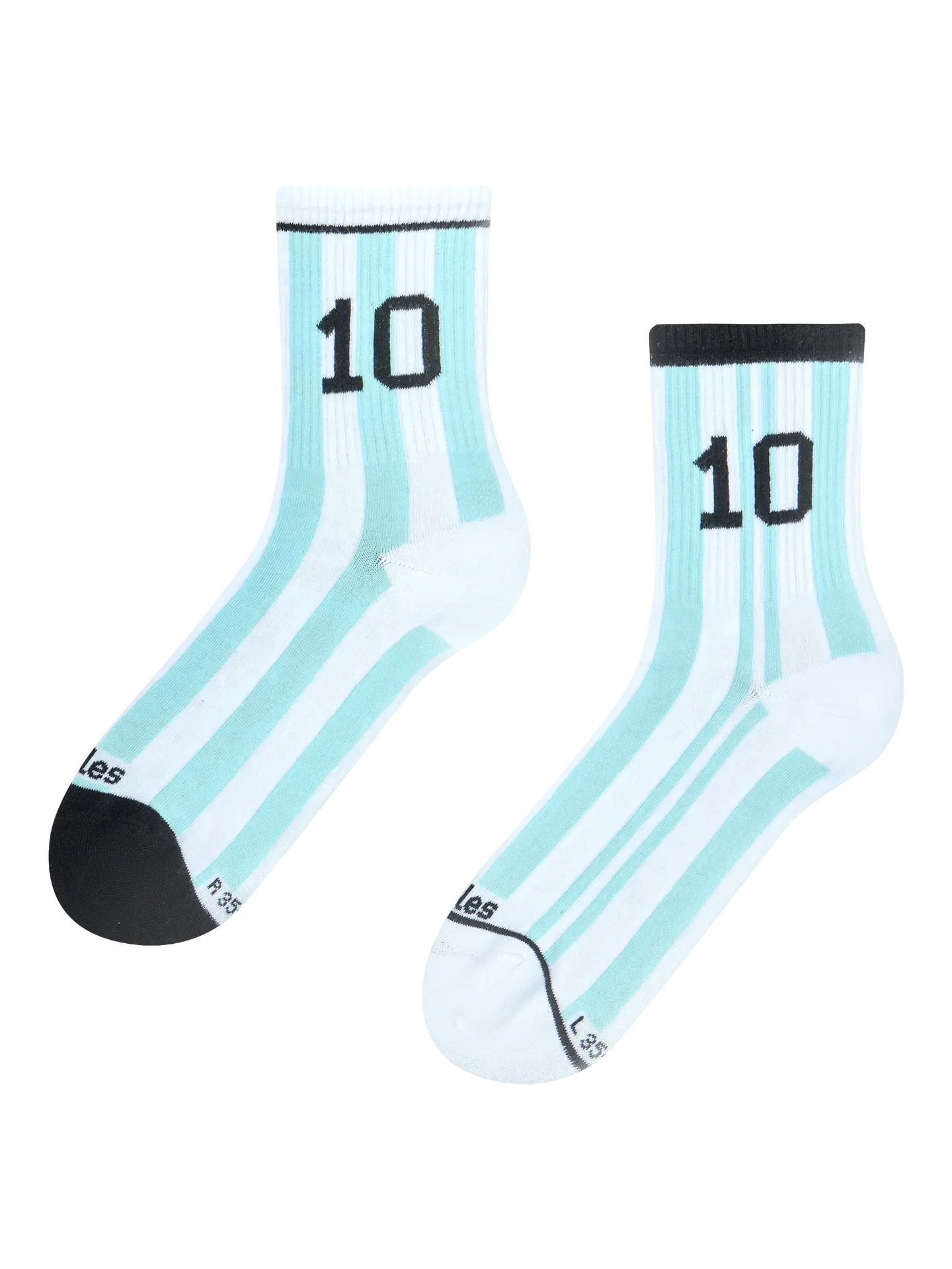 Gerippte Mid-Calf-Socken Argentinische Fußballlegende