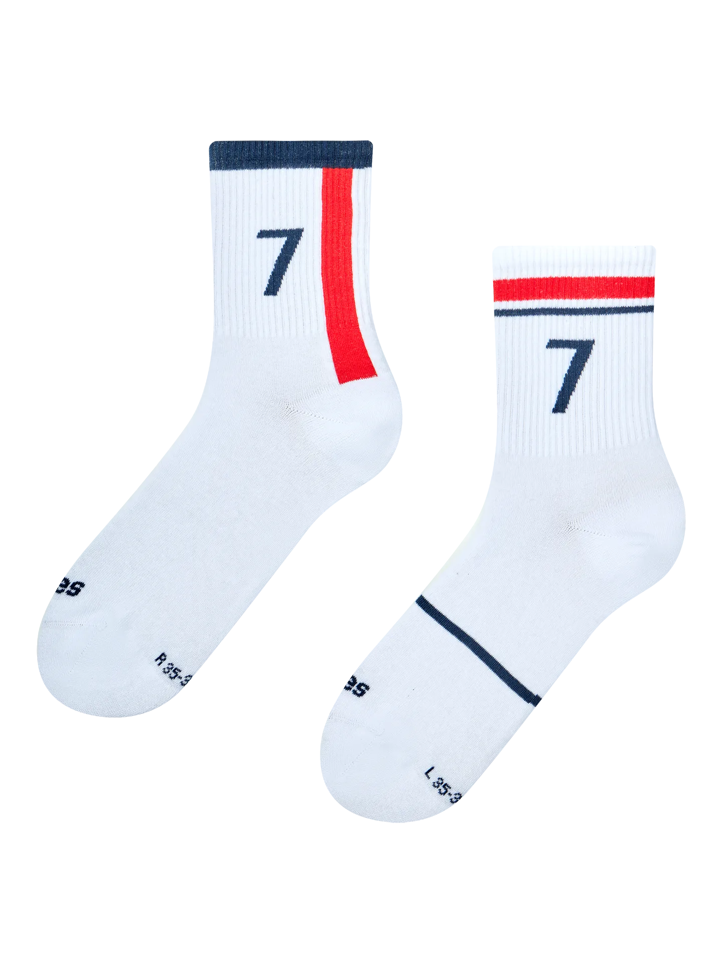 Gerippte Mid-Calf-Socken Englische Fußballlegende