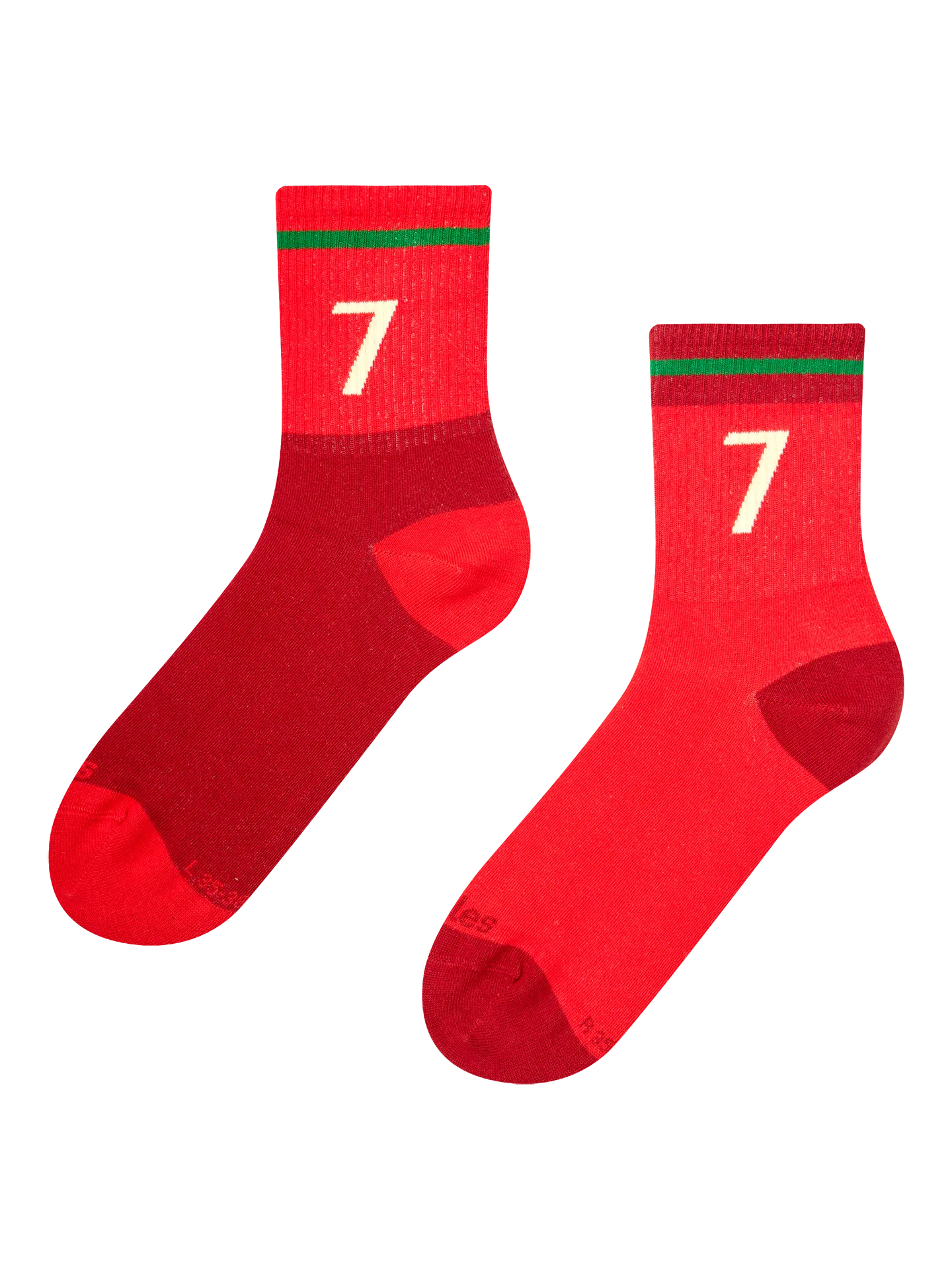 Gerippte Mid-Calf-Socken Portugiesische Fußballlegende