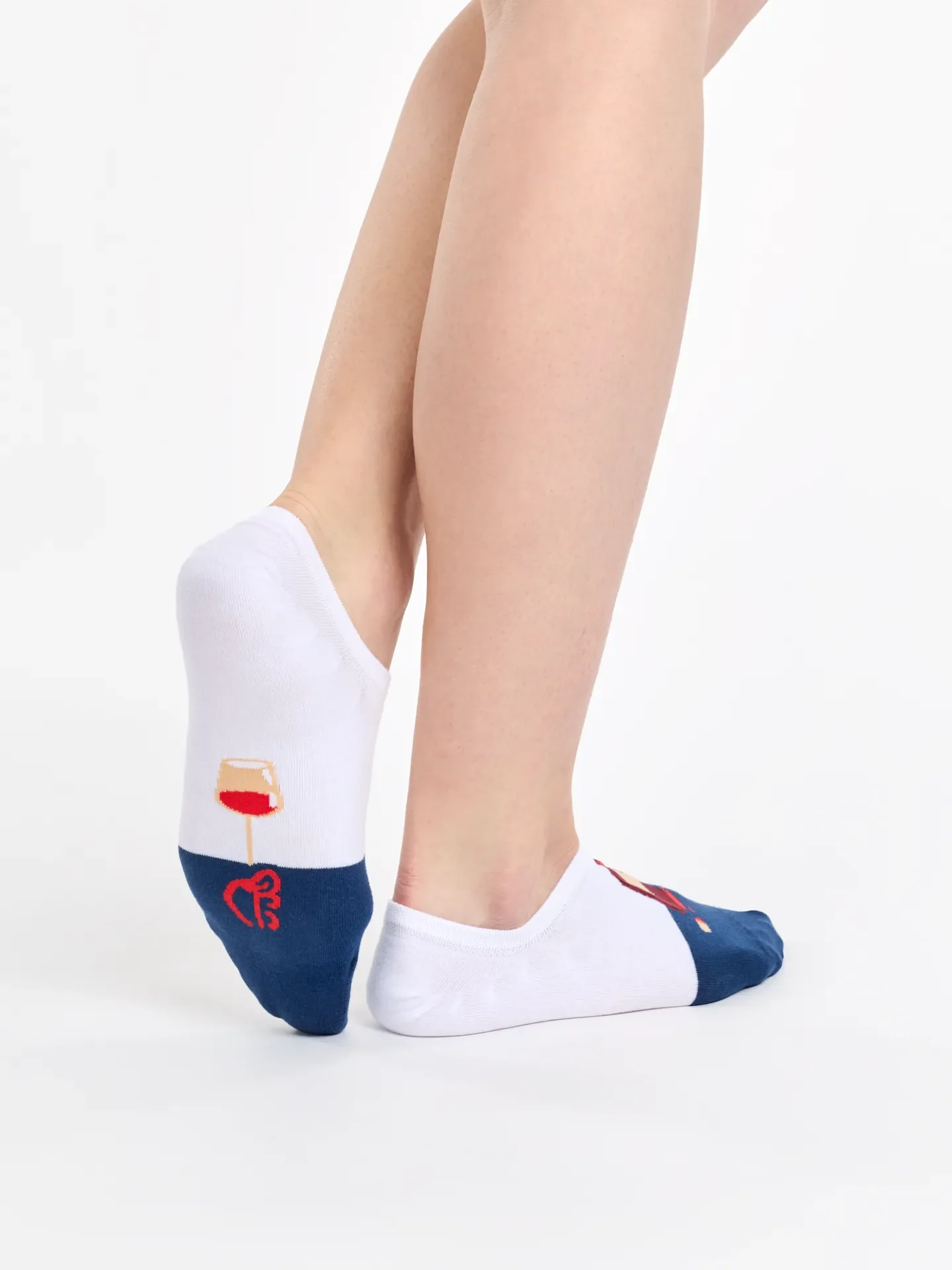 Lustige Sneakersocken Flasche Wein - Image 2