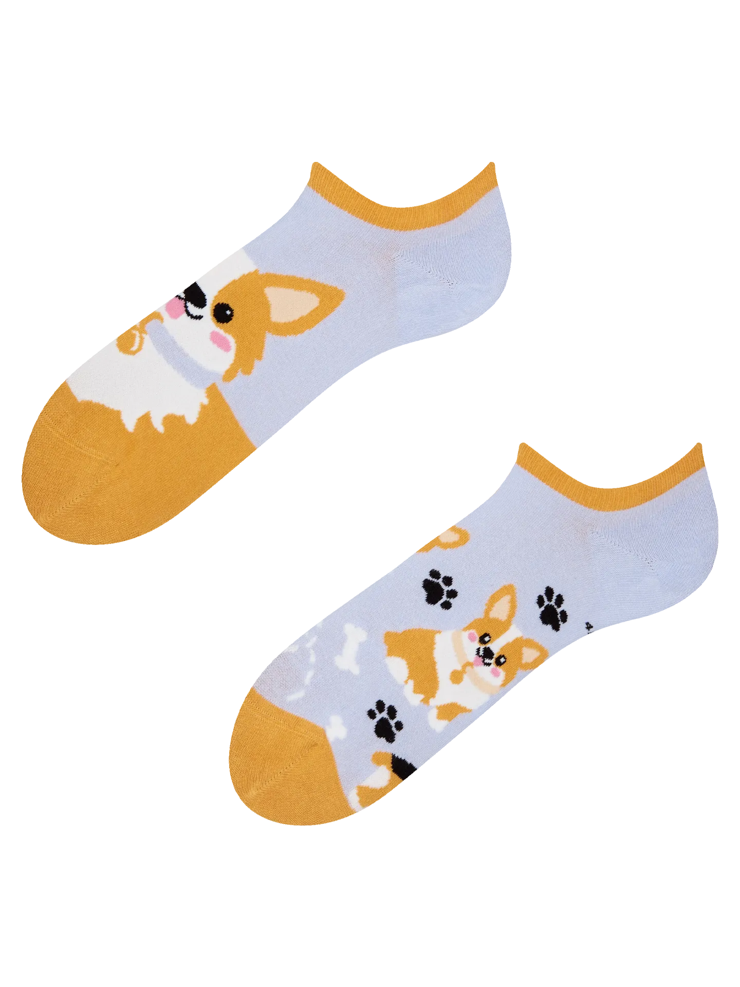 Lustige Sneakersocken Corgi-Hund