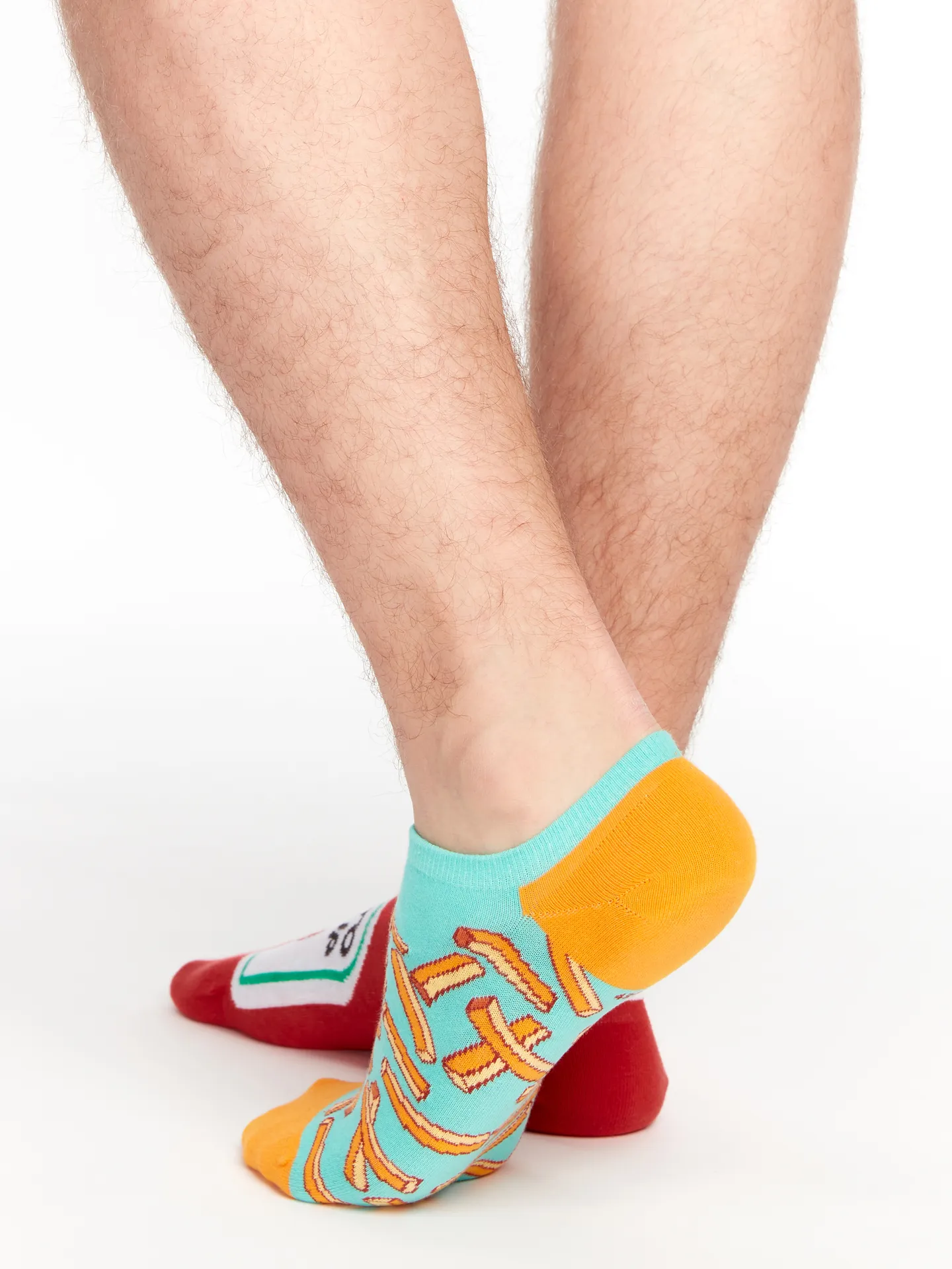 Lustige Sneakersocken Pommes mit Ketchup - Image 3