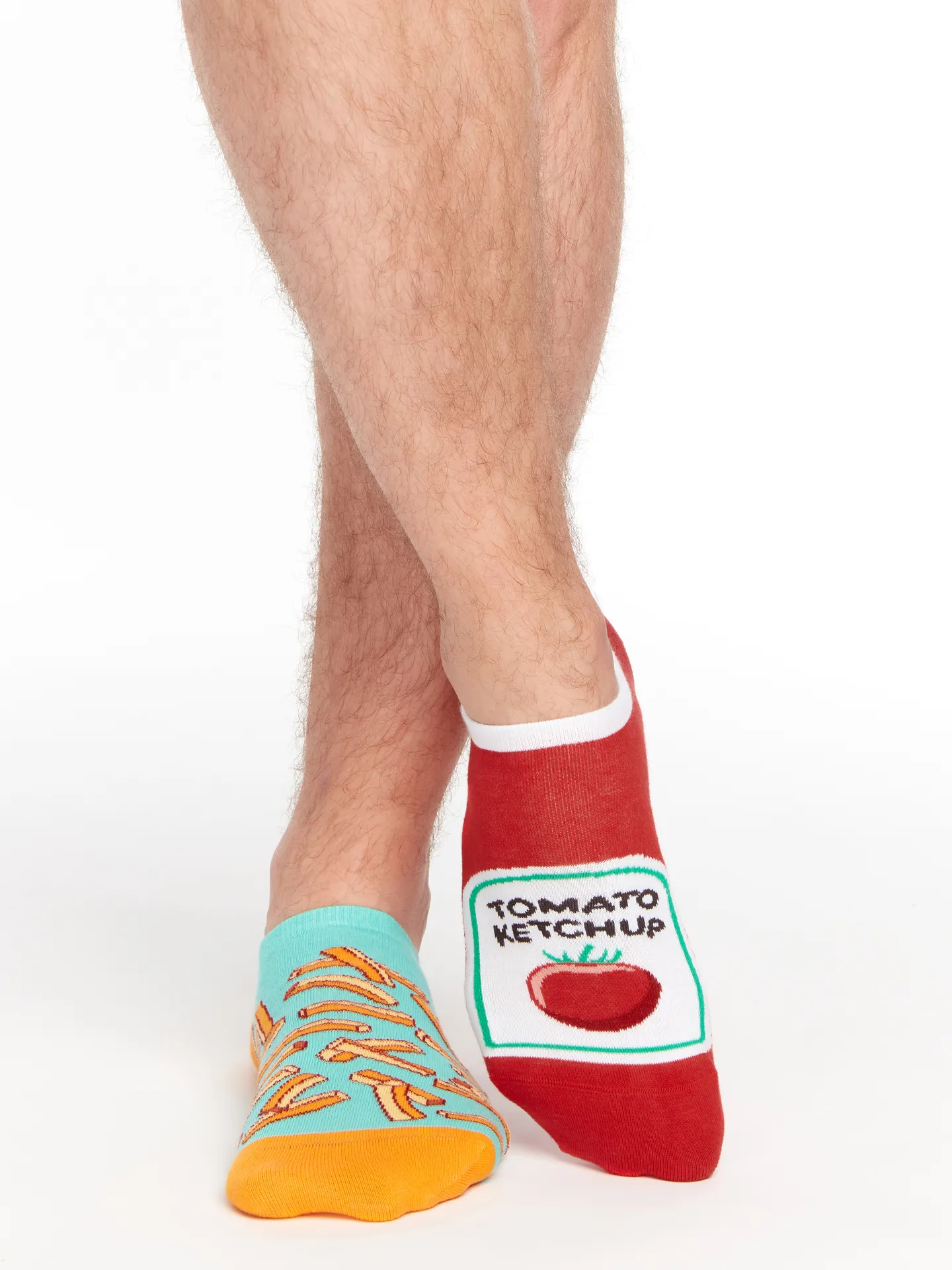 Lustige Sneakersocken Pommes mit Ketchup - Image 5