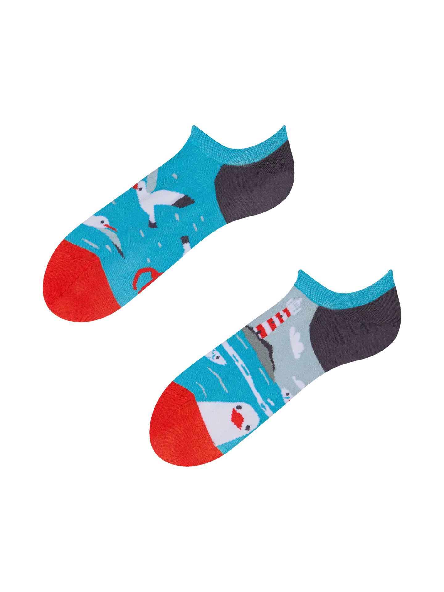 Lustige Sneakersocken Möwe