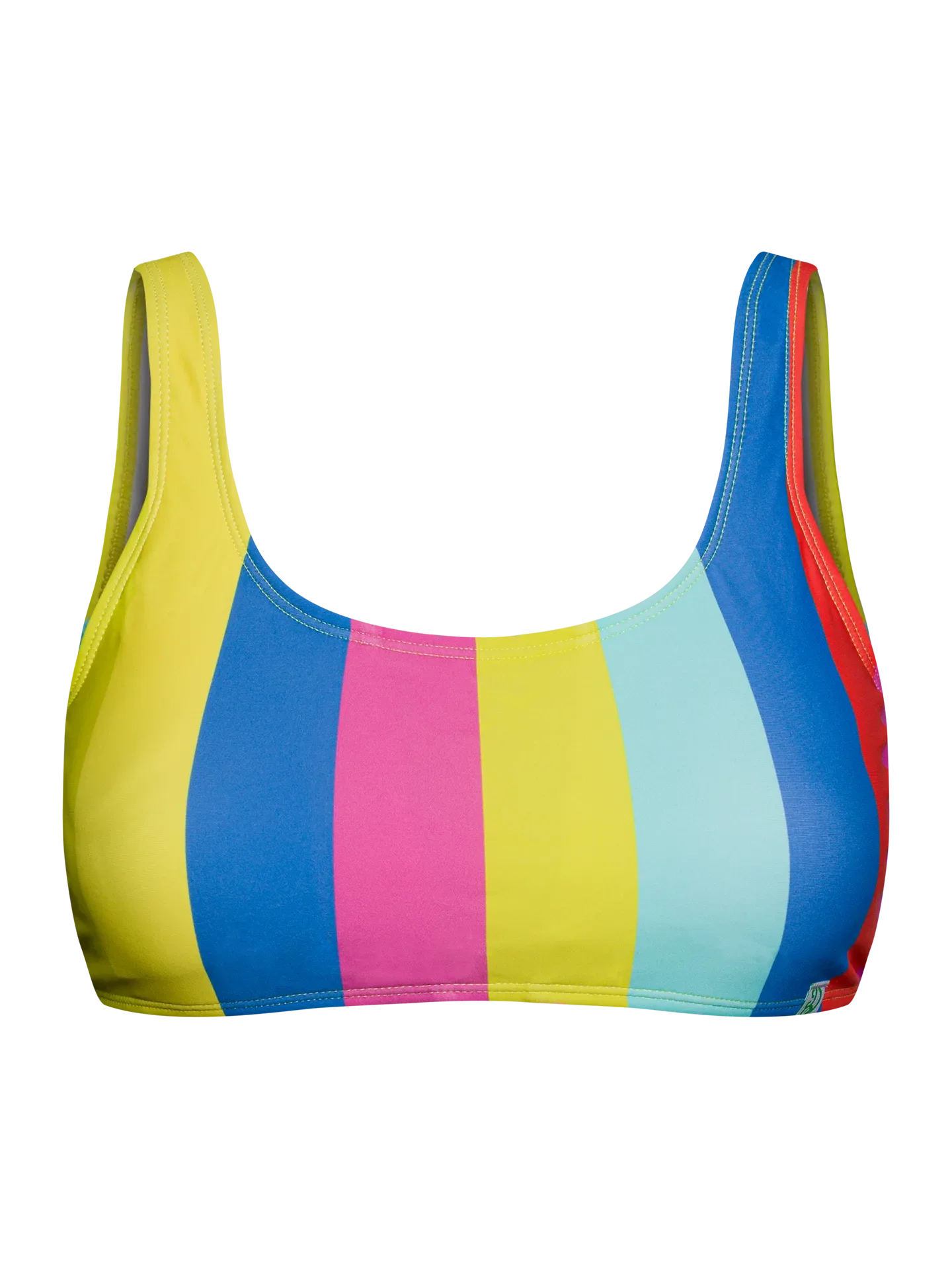 Lustiges sportliches Bikinioberteil Sommerstreifen