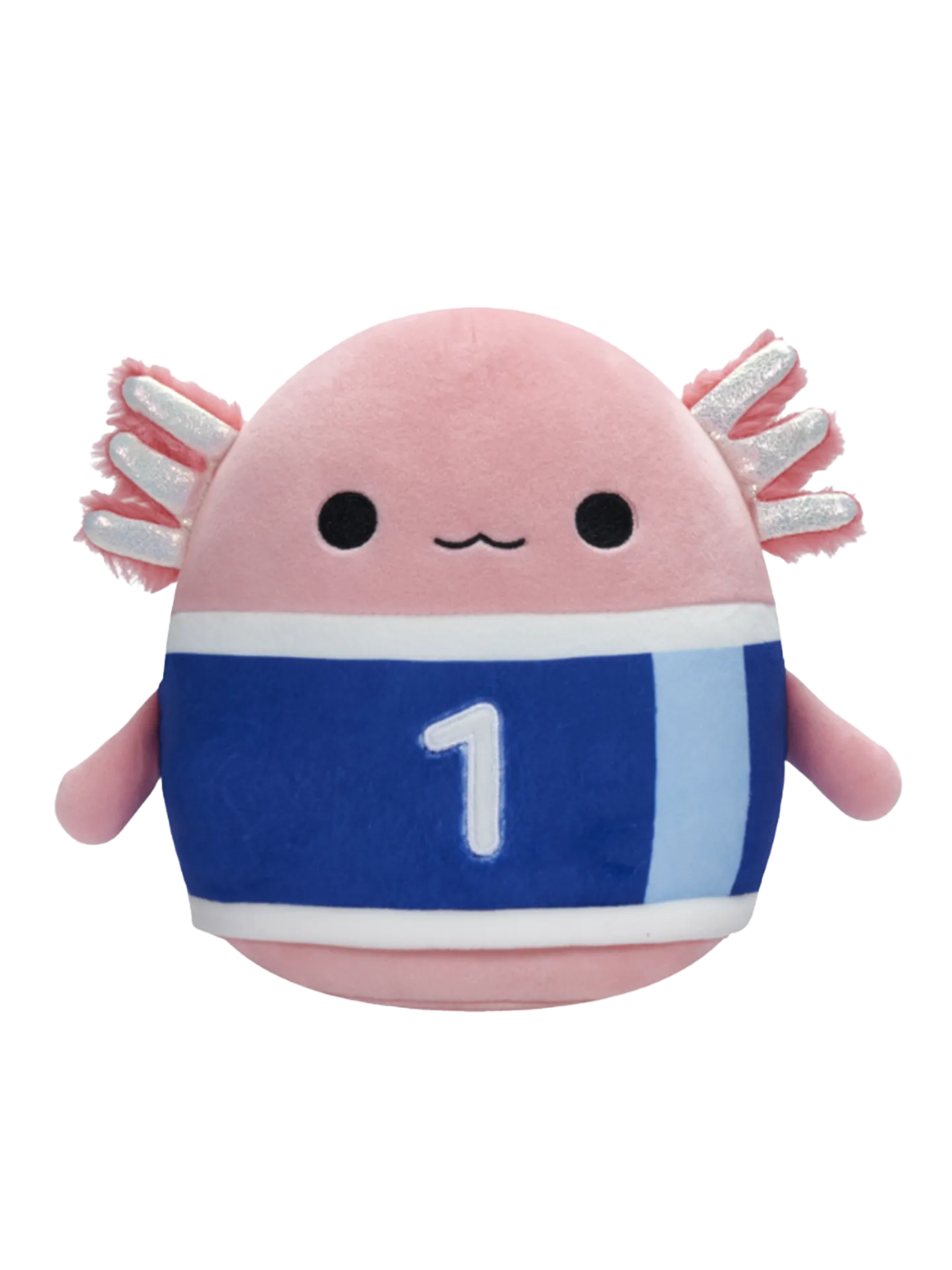 Squishmallows Archie der Axolotl mit Fußballtrikot, 20 cm
