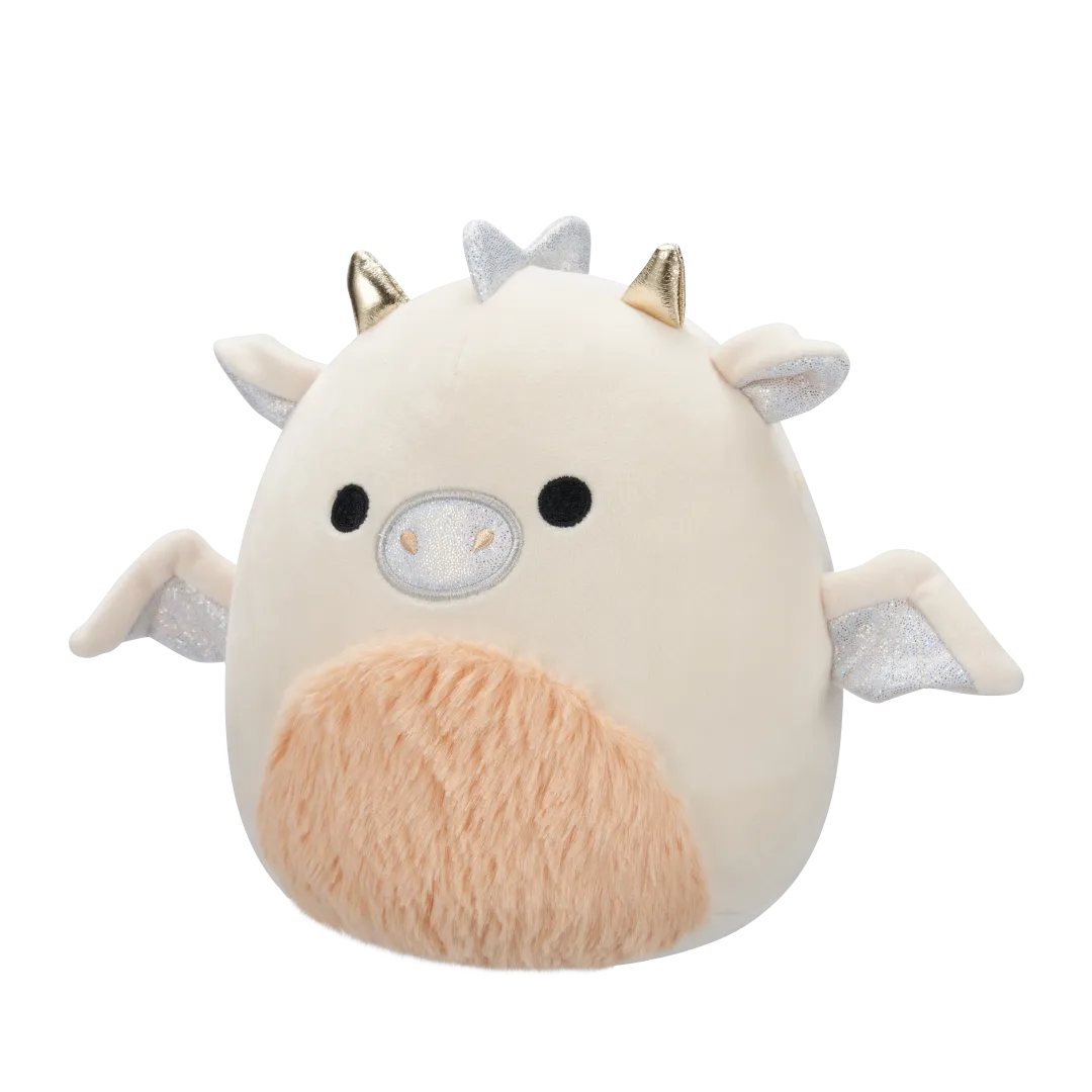 Squishmallows Buck der Creme- und Pfirsichdrache mit flauschigem Bauch, 20 cm - Image 3