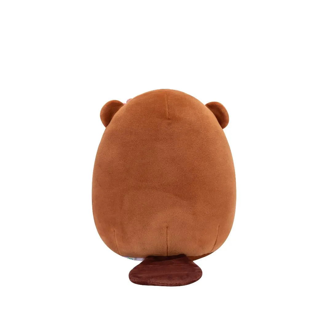 Squishmallows Chip der braune Biber mit Blumenkrone und Herzen, 20 cm - Image 4
